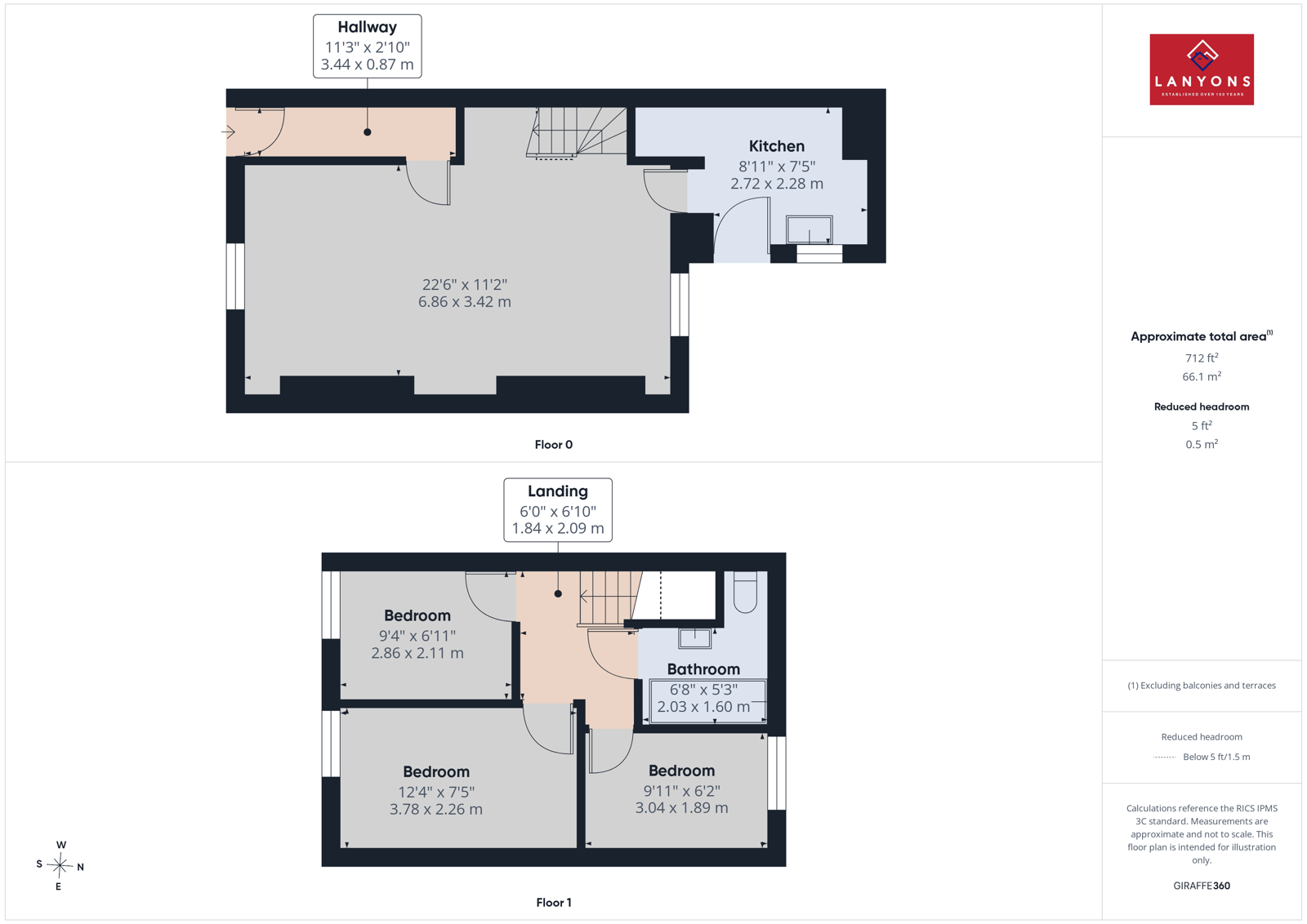 44, Hillside Terrace, Porth floorplan