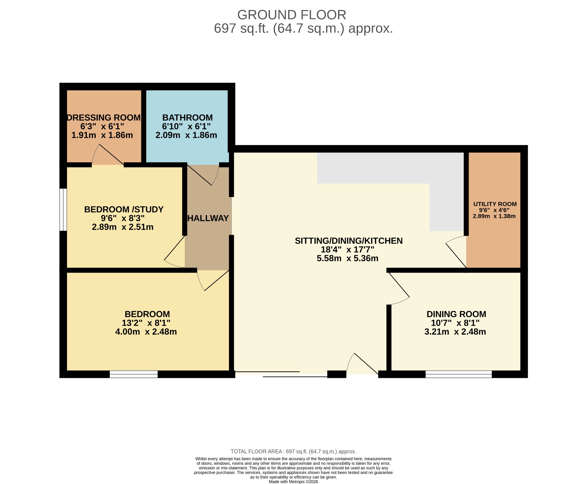 61, Chard Road, Plymouth floorplan