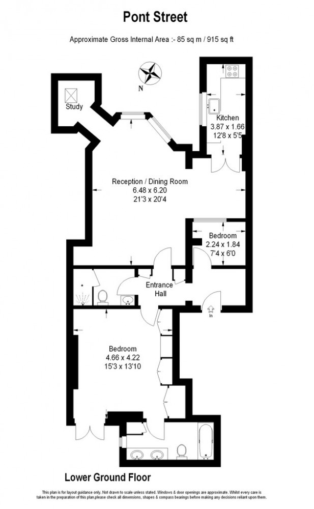 1 Bedrooms Flat to rent in Pont Street, Knightsbridge SW1X