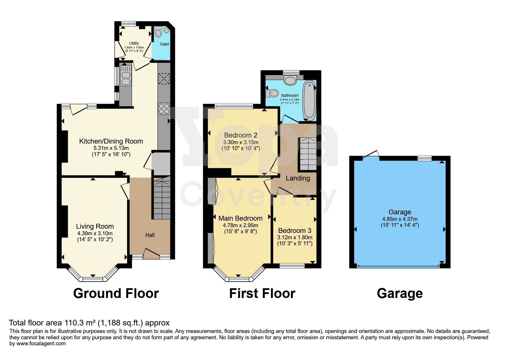 101, Lavender Avenue, Coventry floorplan