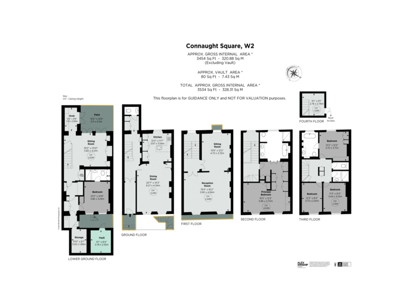24, Connaught Square, London floorplan