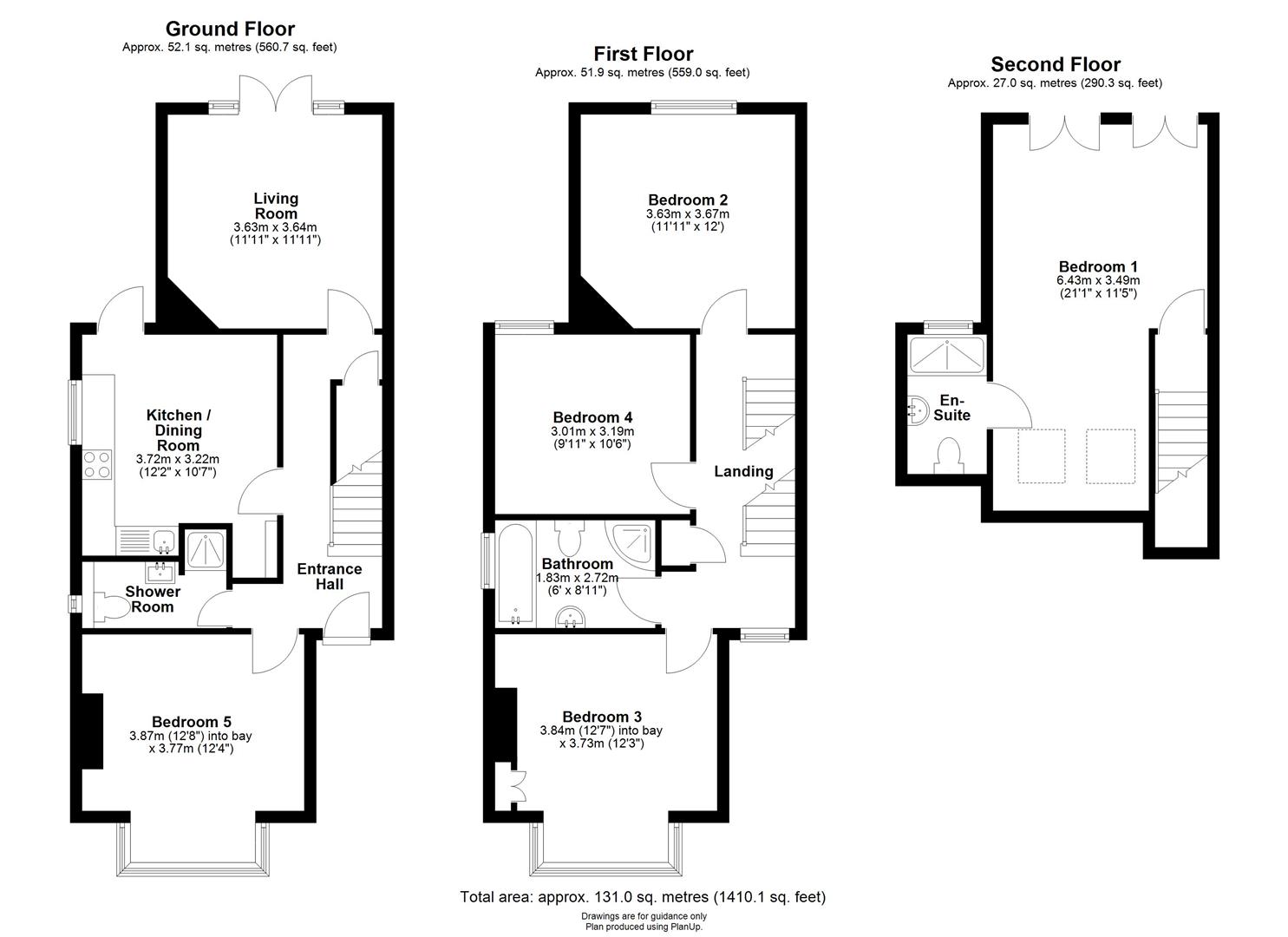 46, Elizabeth Way, Cambridge floorplan