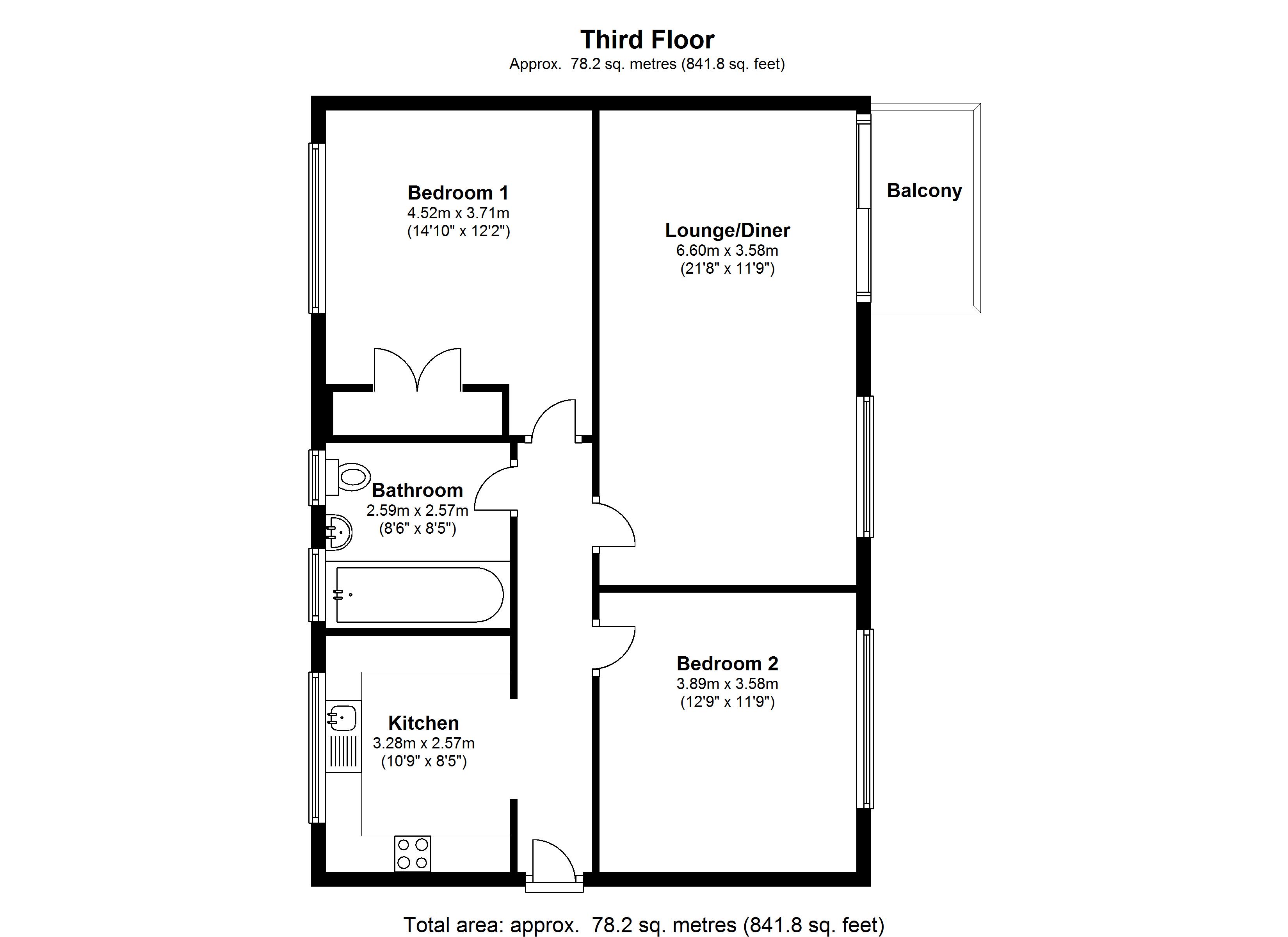 2 Bedrooms Flat to rent in Grosvenor Court, Rayners Lane, Putney SW15