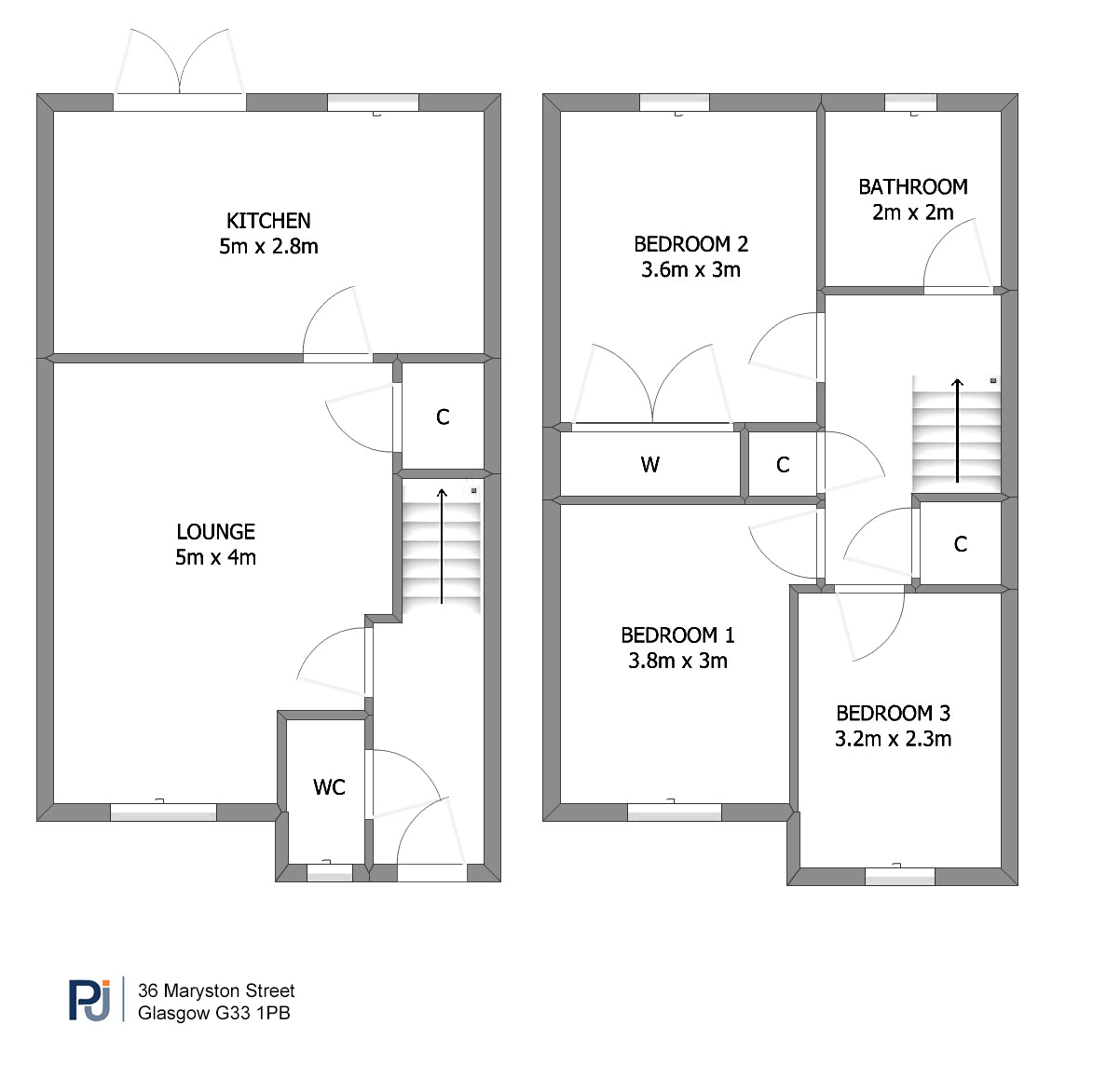 36 Maryston Street, Glasgow floorplan