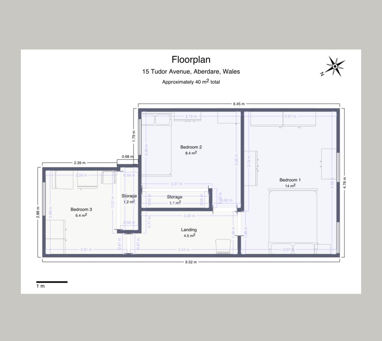 15, Tudor Avenue, Aberdare floorplan