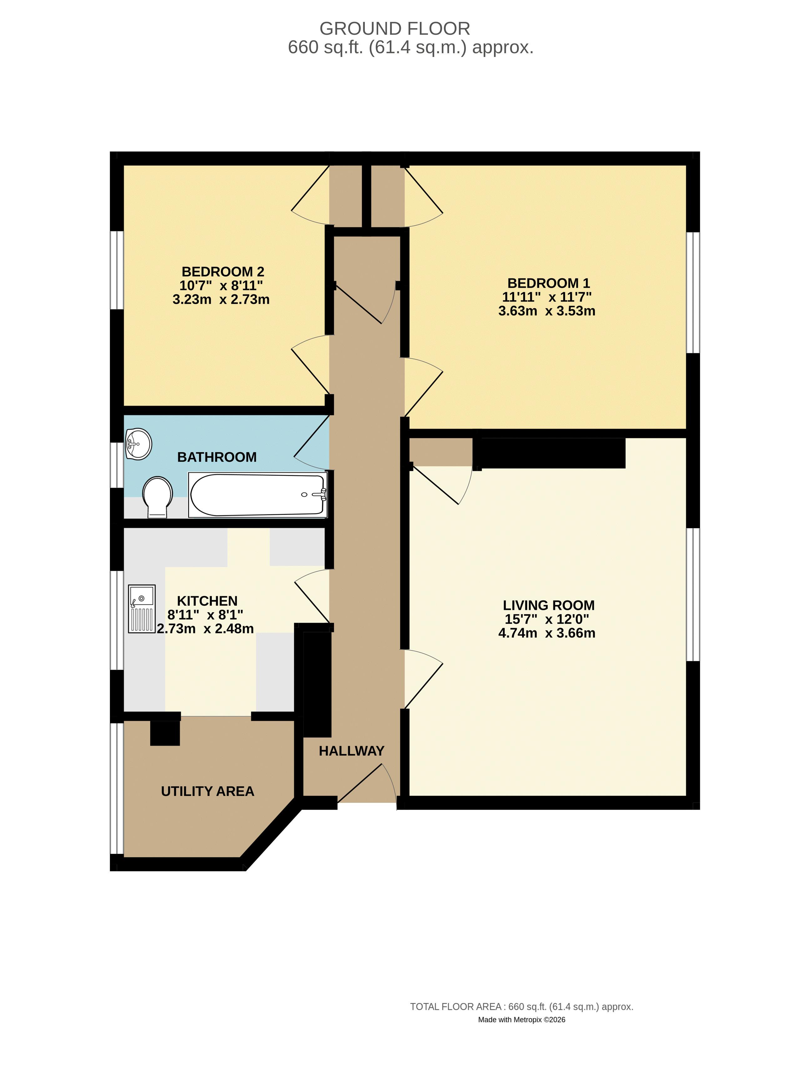 100, Fegen Road, Plymouth floorplan