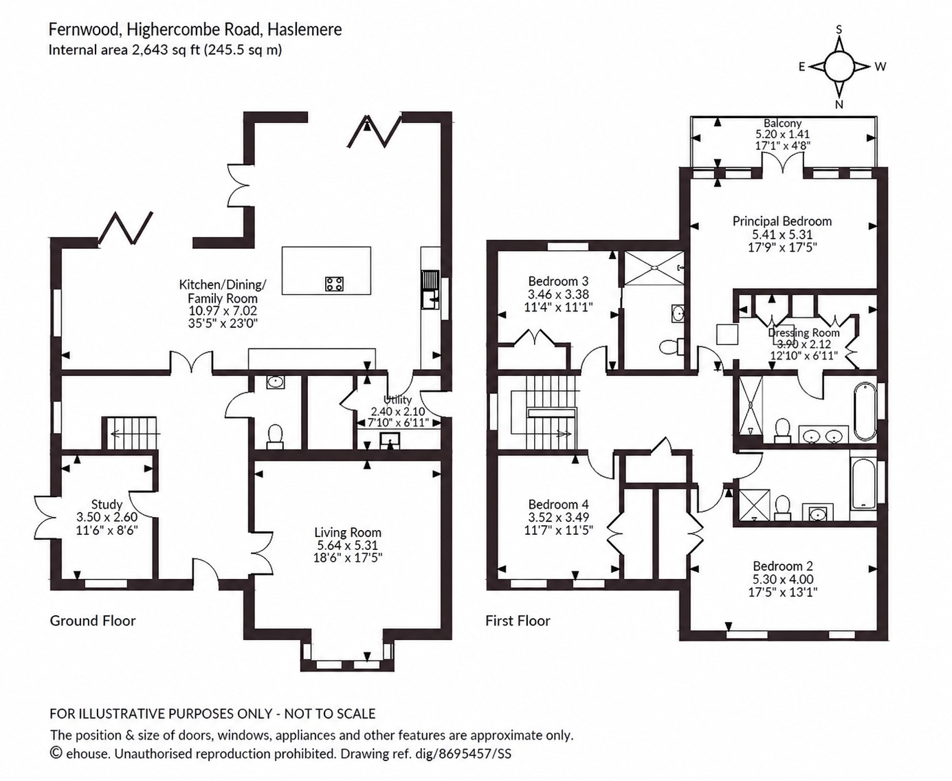 Fernwood,, Highercombe Road, Surrey floorplan