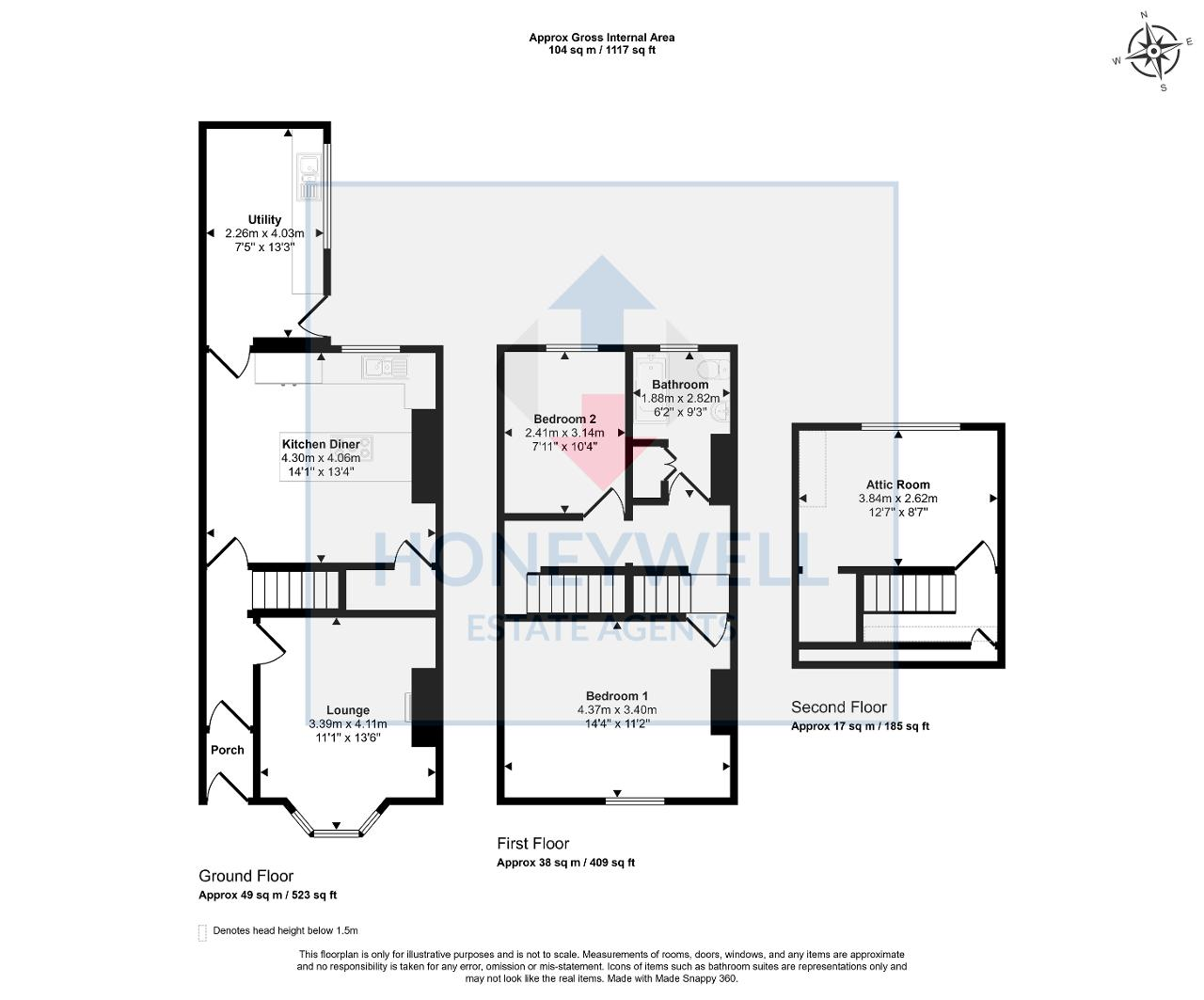 8, Fox Street, Clitheroe floorplan