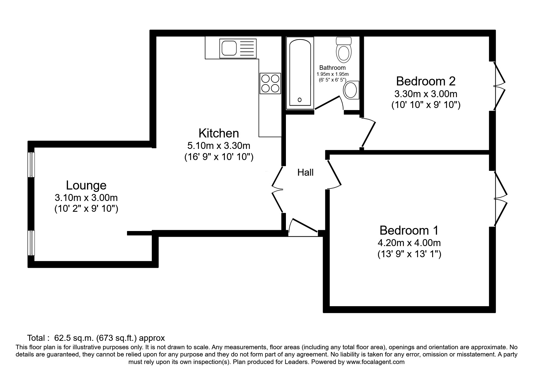 Flat 4, 260, London Road, Hampshire floorplan