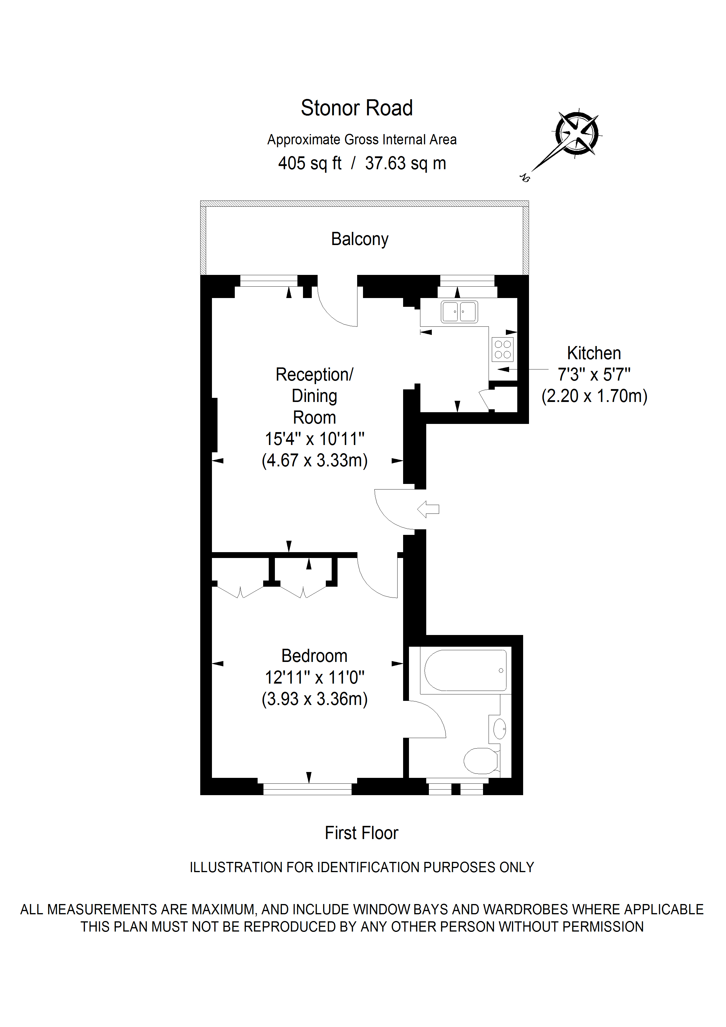 1 Bedrooms Flat to rent in Stonor Road, London W14