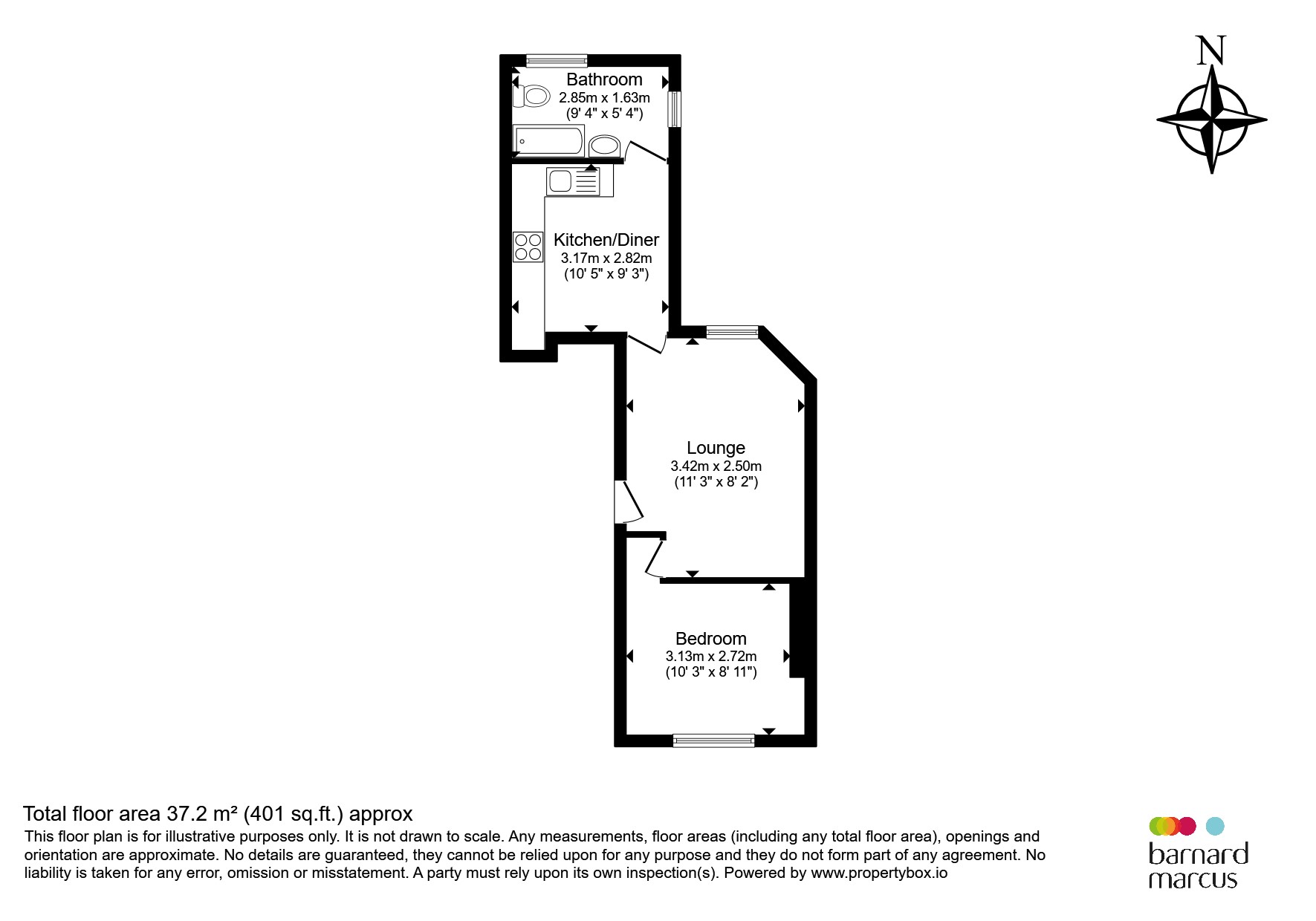 Ground Floor Flat, 18, Woodstock Grove, London floorplan
