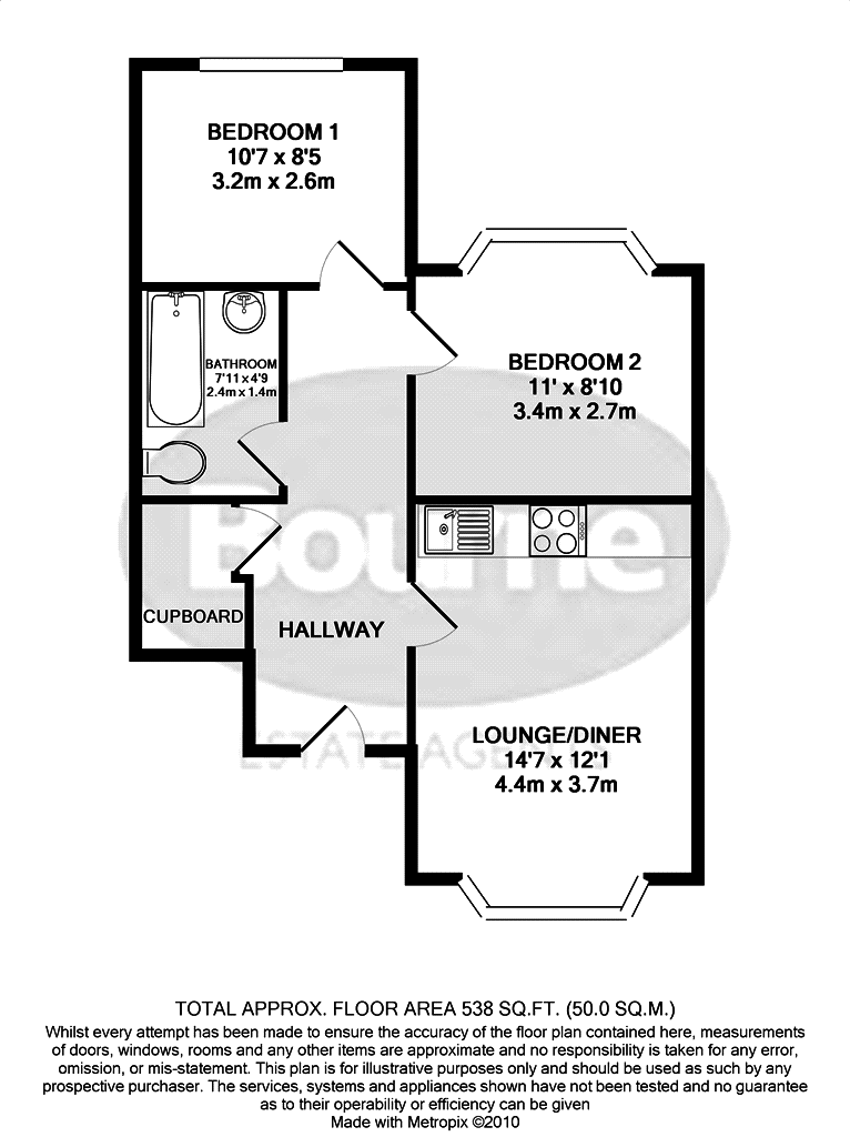 2 Bedrooms Flat to rent in Dene Road, Guildford GU1