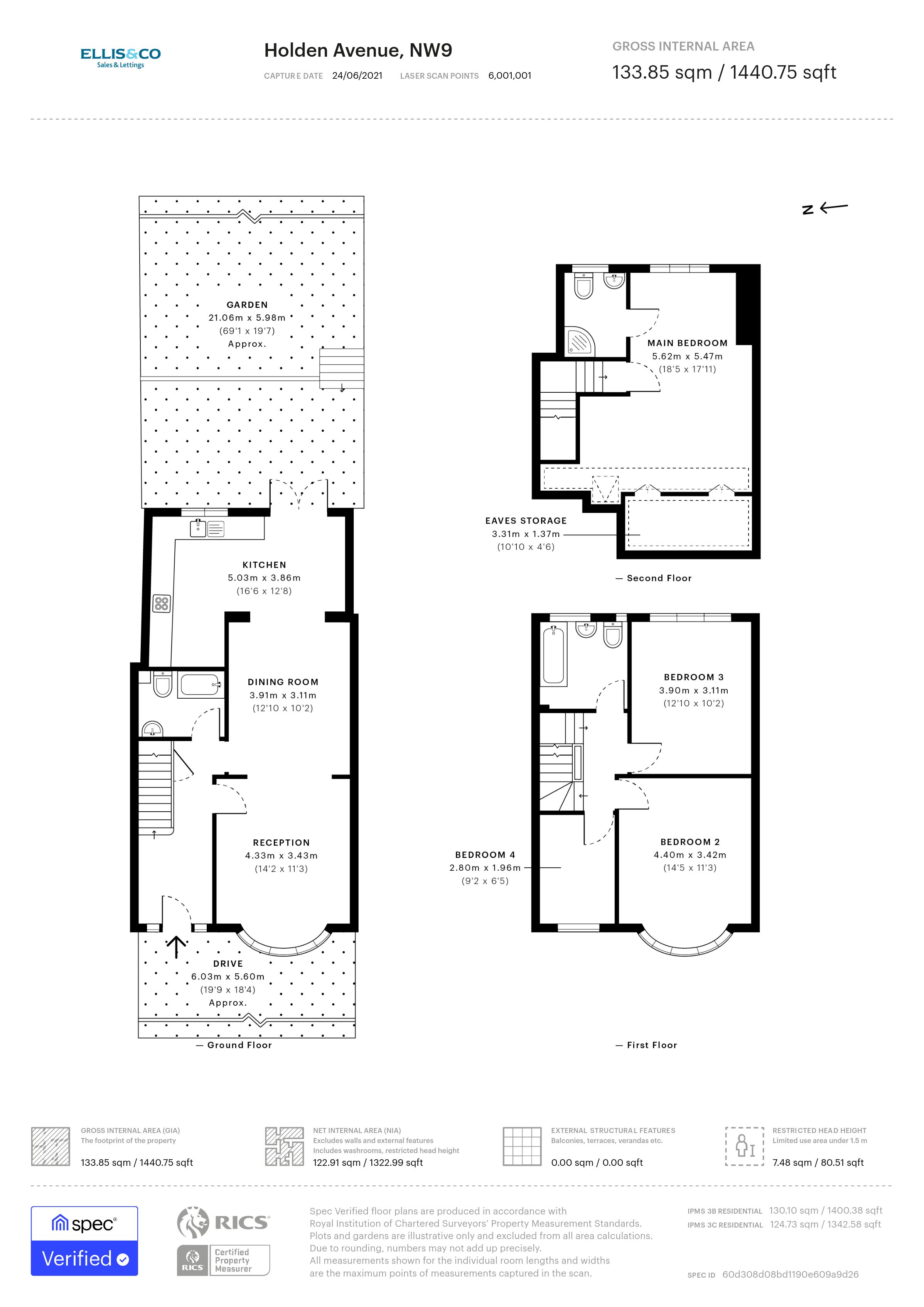 Holden Avenue, London NW9, 4 bedroom terraced house for sale 59005162