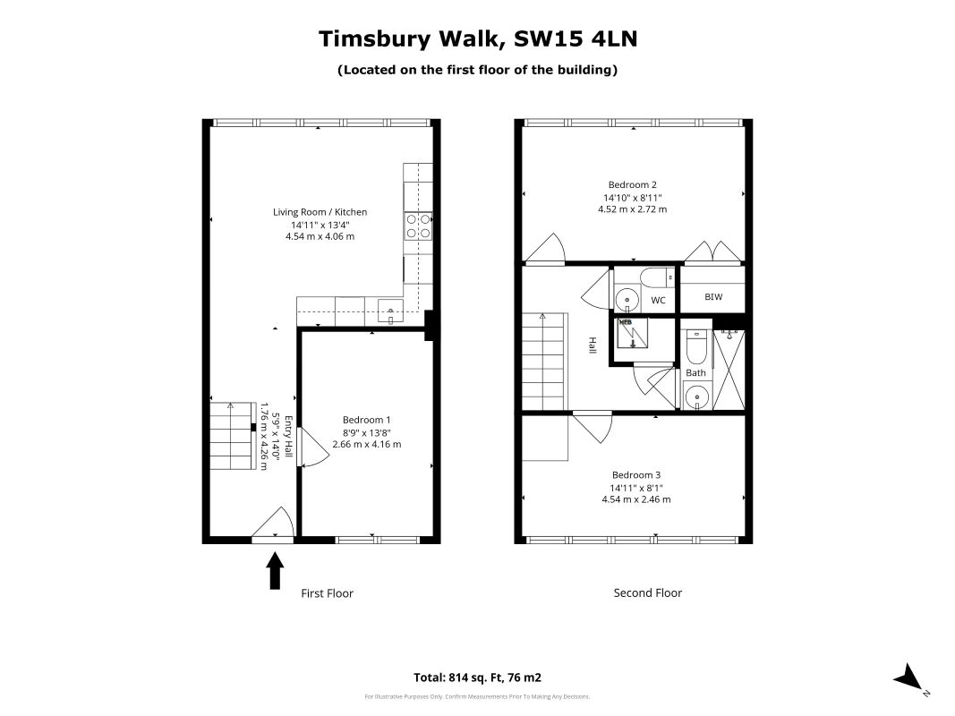 24, Timsbury Walk, London floorplan