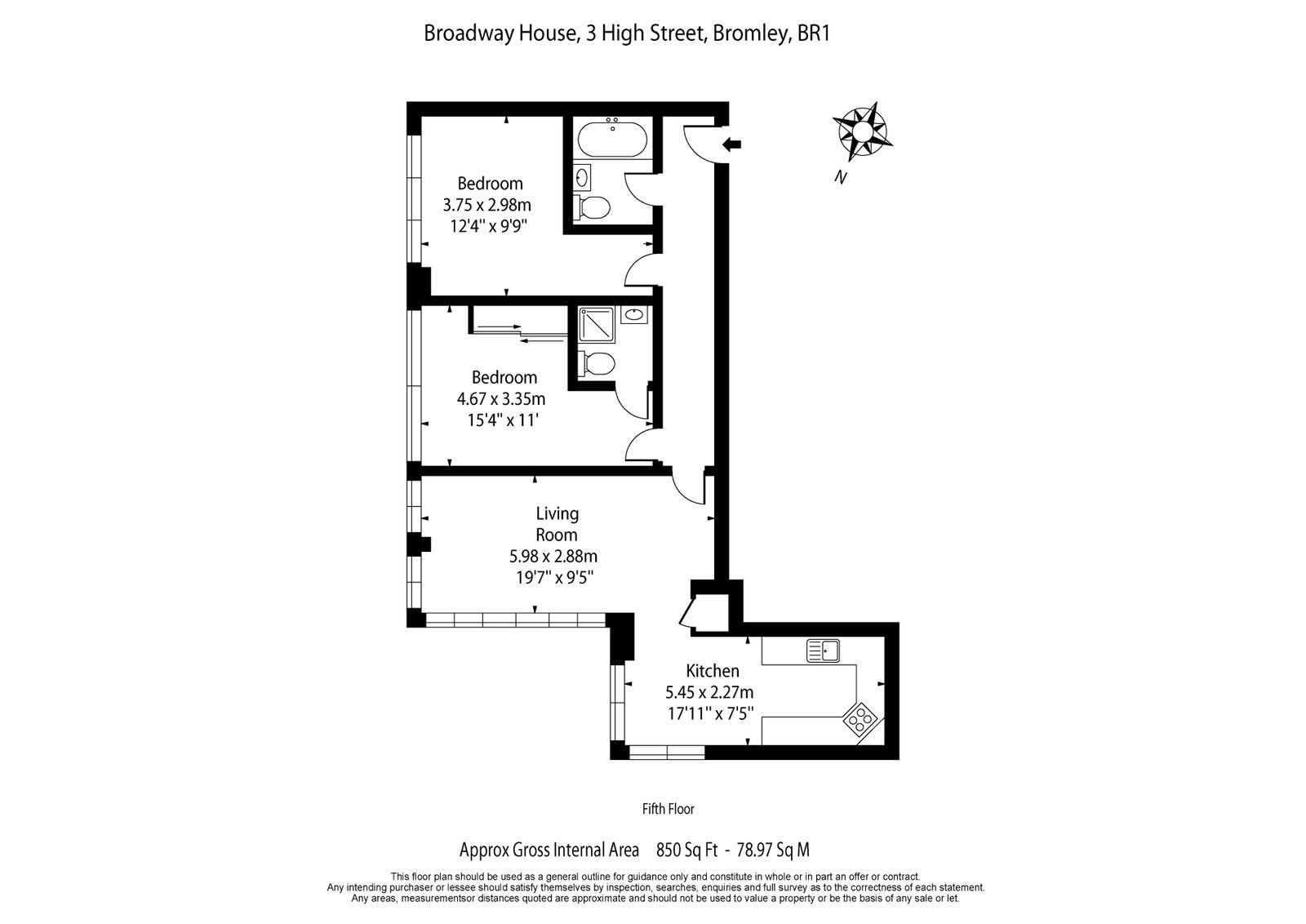 Broadway House, 3,Flat 29, High Street, Bromley floorplan