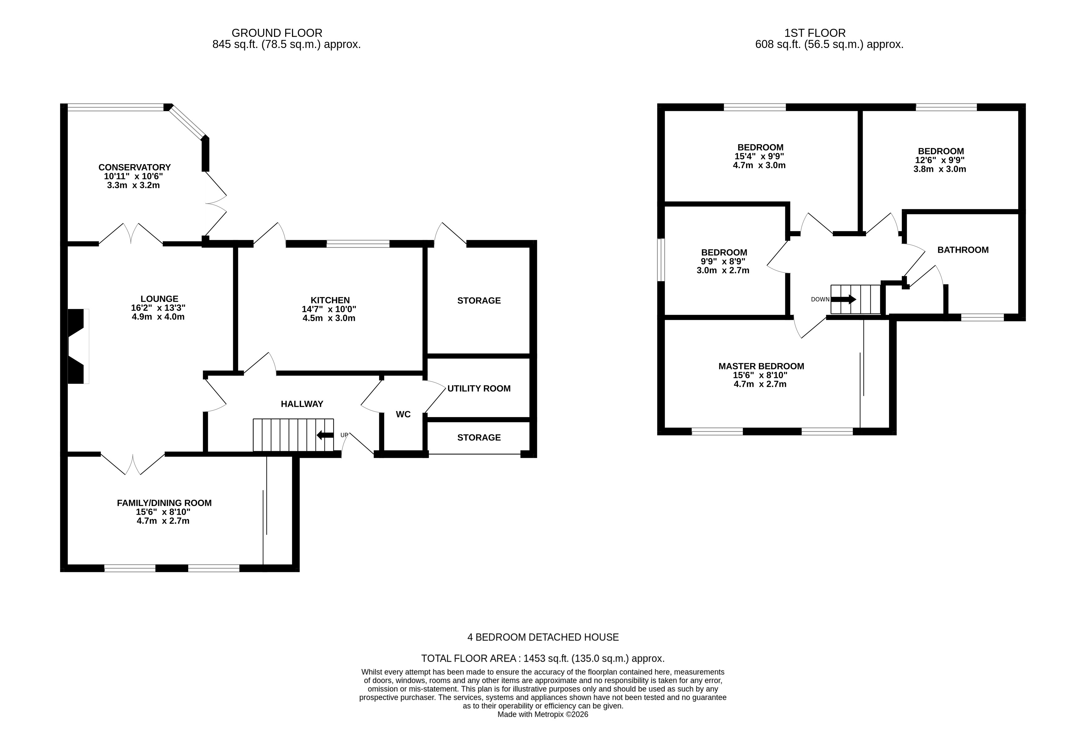 1, The Potteries, Uckfield floorplan