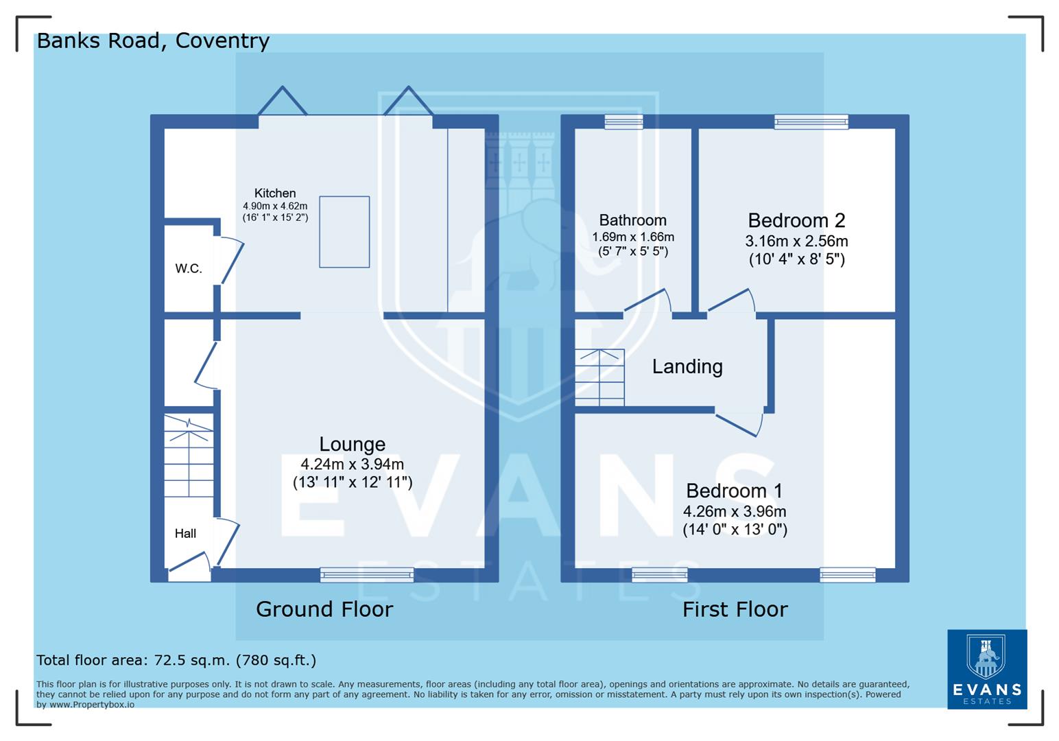 76, Banks Road, Coventry floorplan