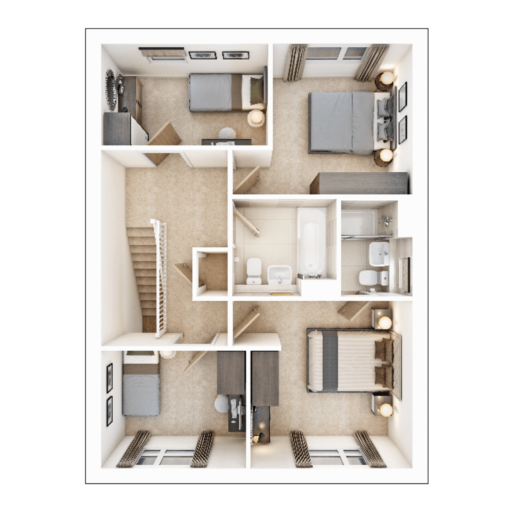 Melin Newydd, Land North Of Cefn Yr Hendy, Miskin floorplan