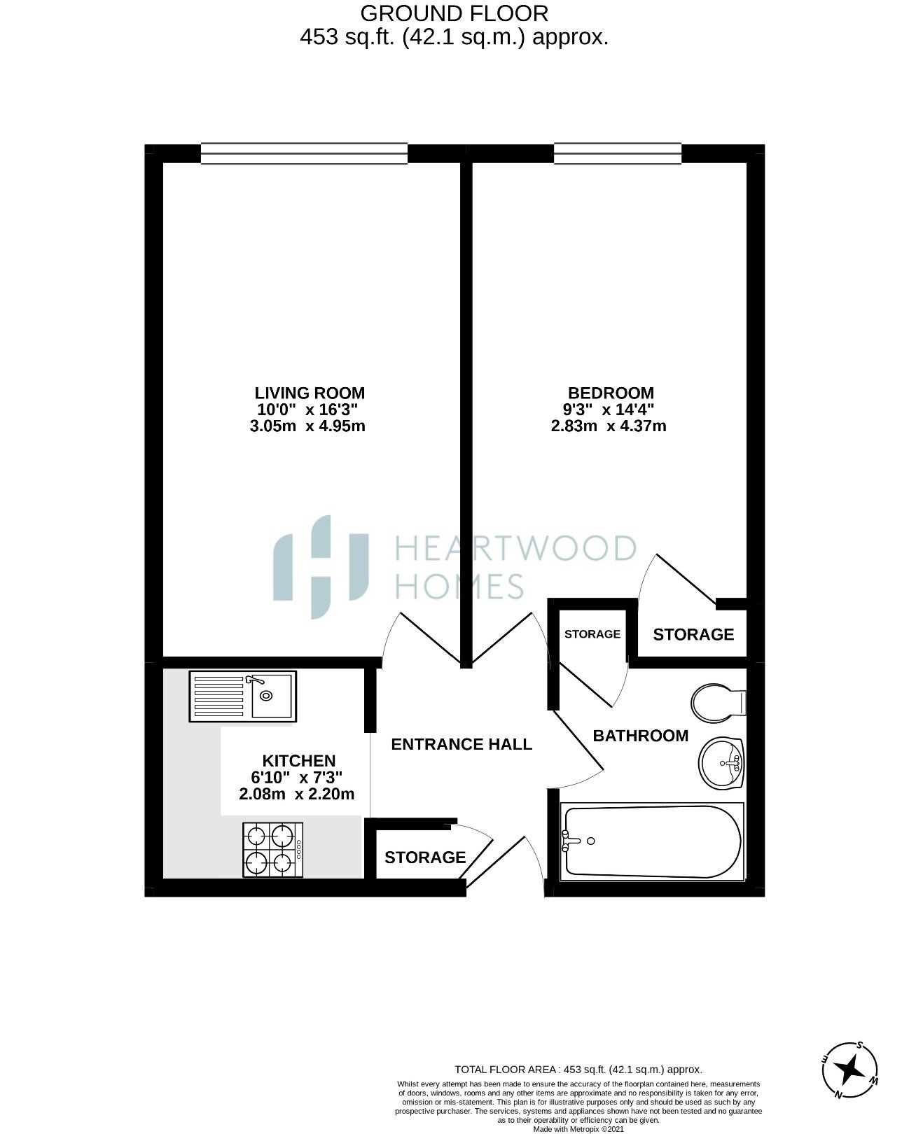 14 Canterbury Court, Battlefield Road, St. Albans floorplan