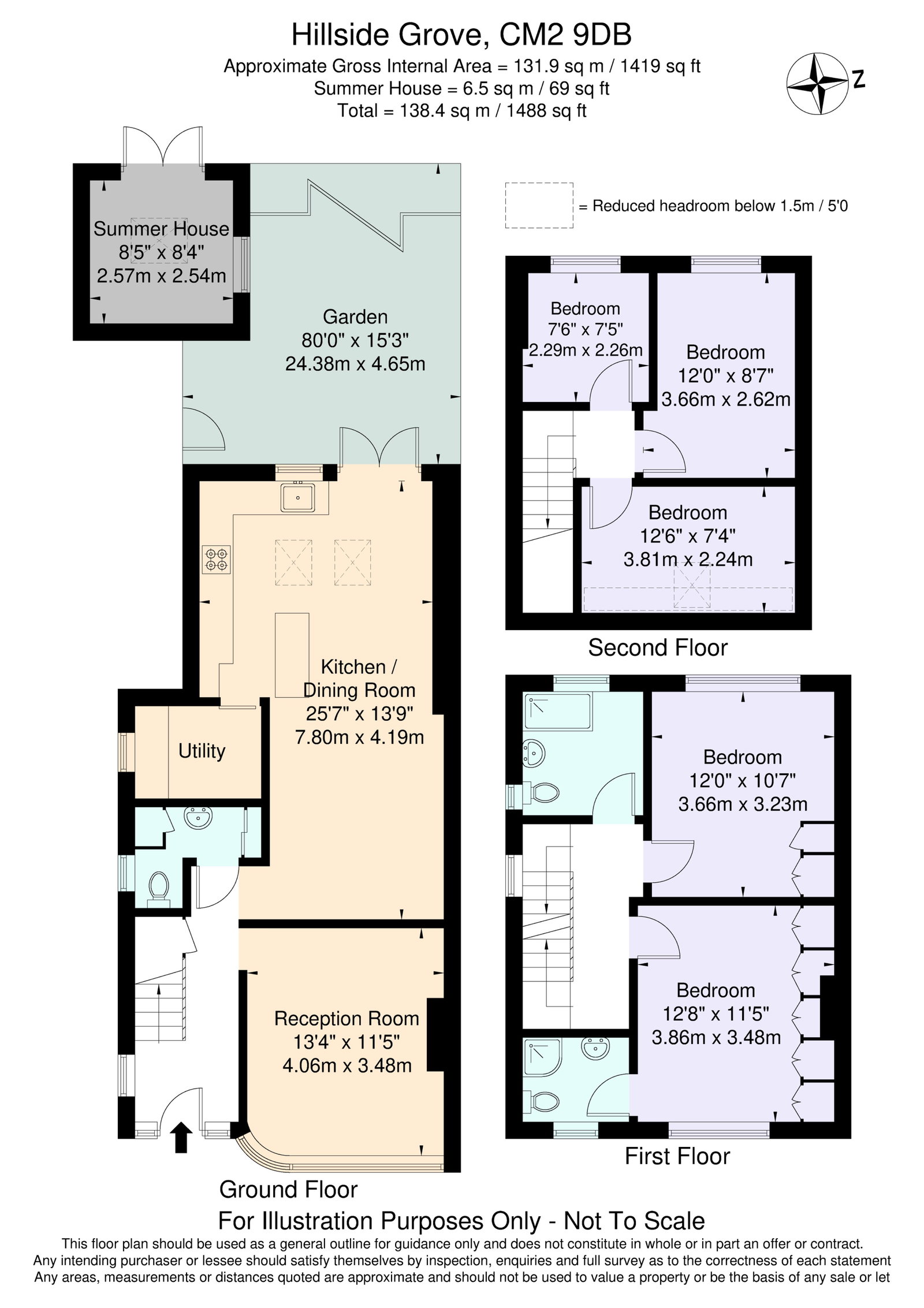 60, Hillside Grove, Chelmsford floorplan