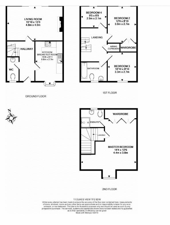 Dukes View, Donnington, Telford TF2, 4 bedroom town house to rent