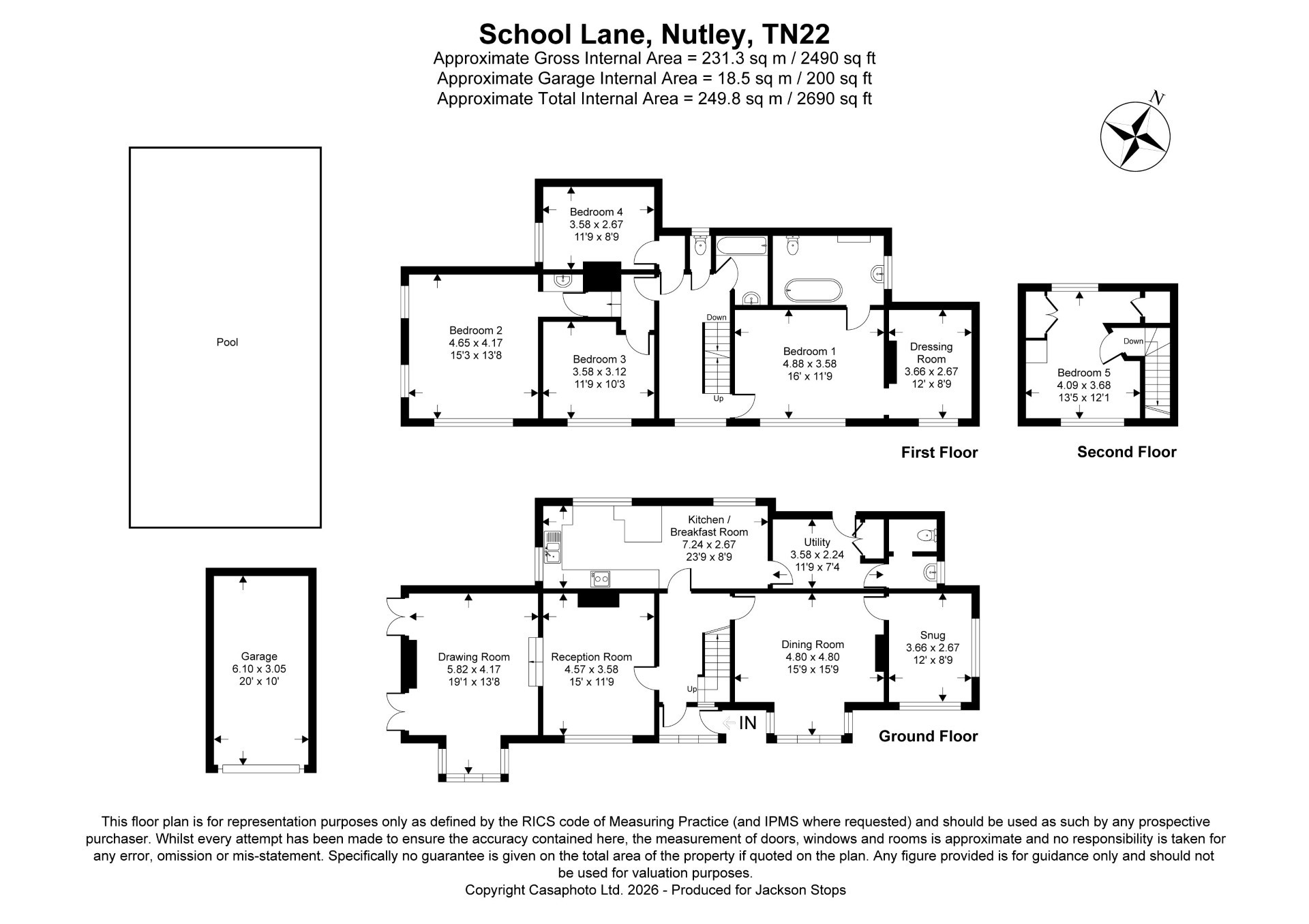 Tile House,, School Lane, Nutley floorplan