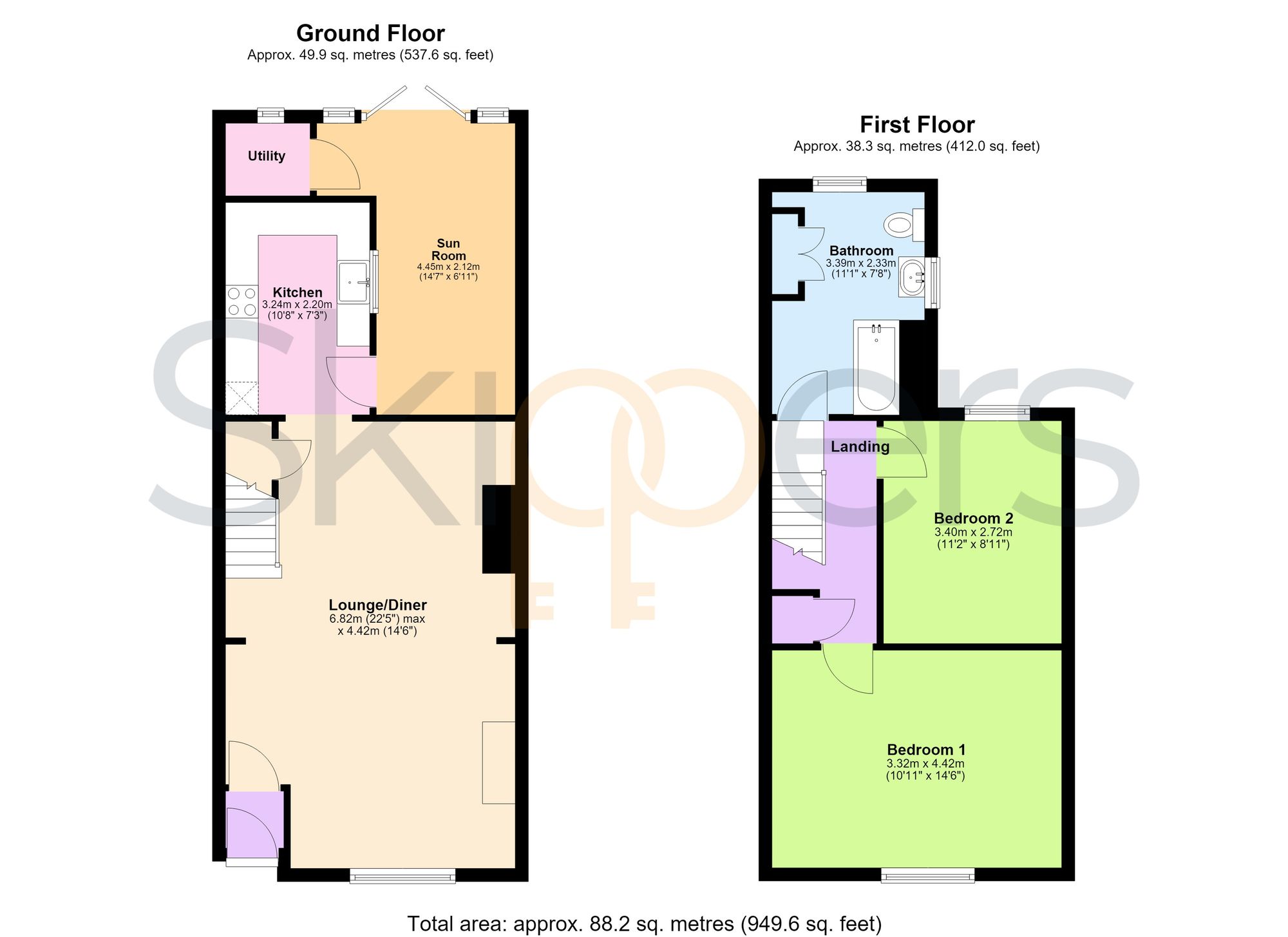 12 Norwood Gardens, Ashford floorplan