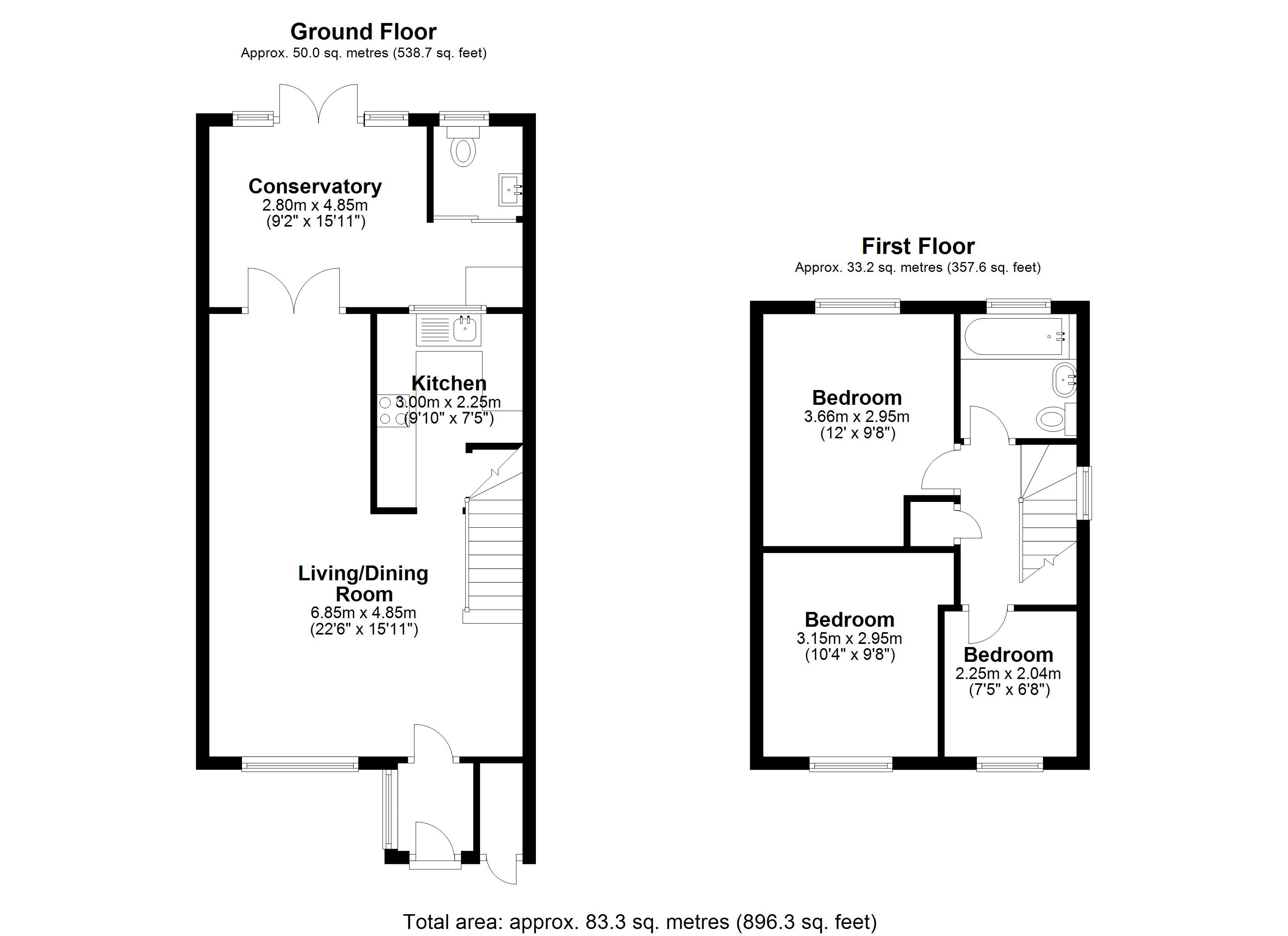 3 Bedrooms  to rent in Leafield Close, Woking GU21