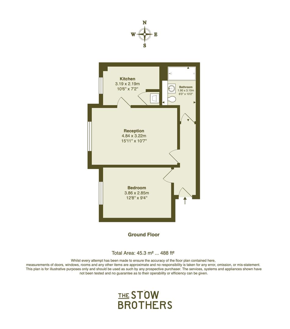 1 Tylers Court, 8, Westbury Road, Walthamstow floorplan
