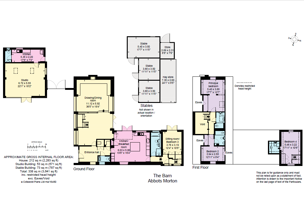 Abbots Morton, Worcester floorplan