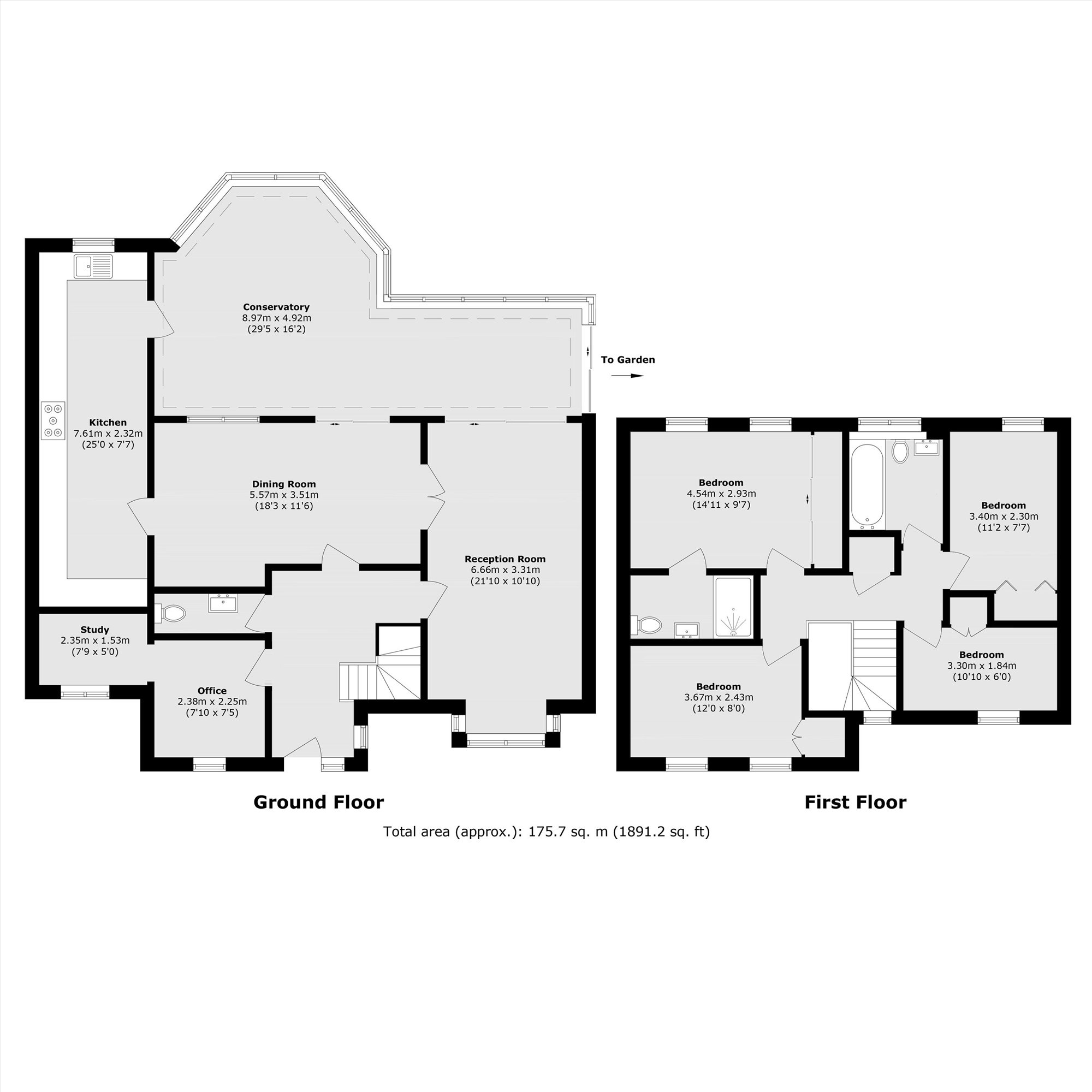 7, Auriol Close, Worcester Park floorplan