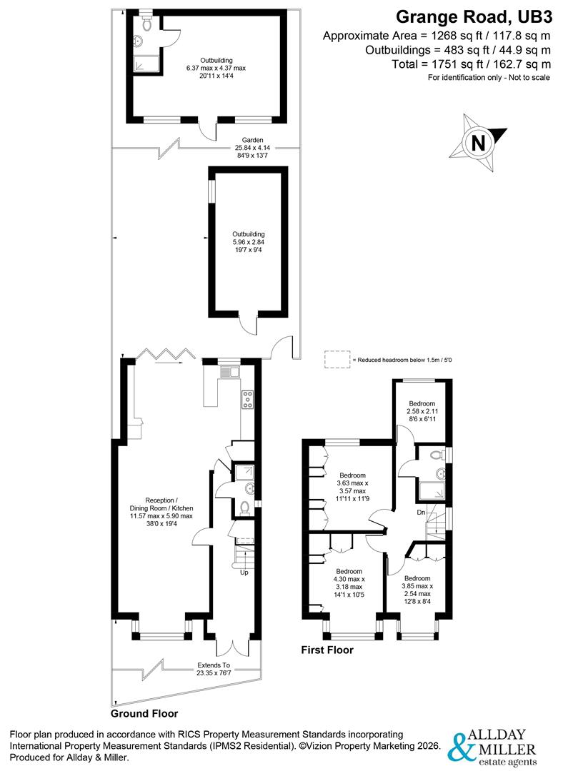 21, Grange Road, Hayes floorplan