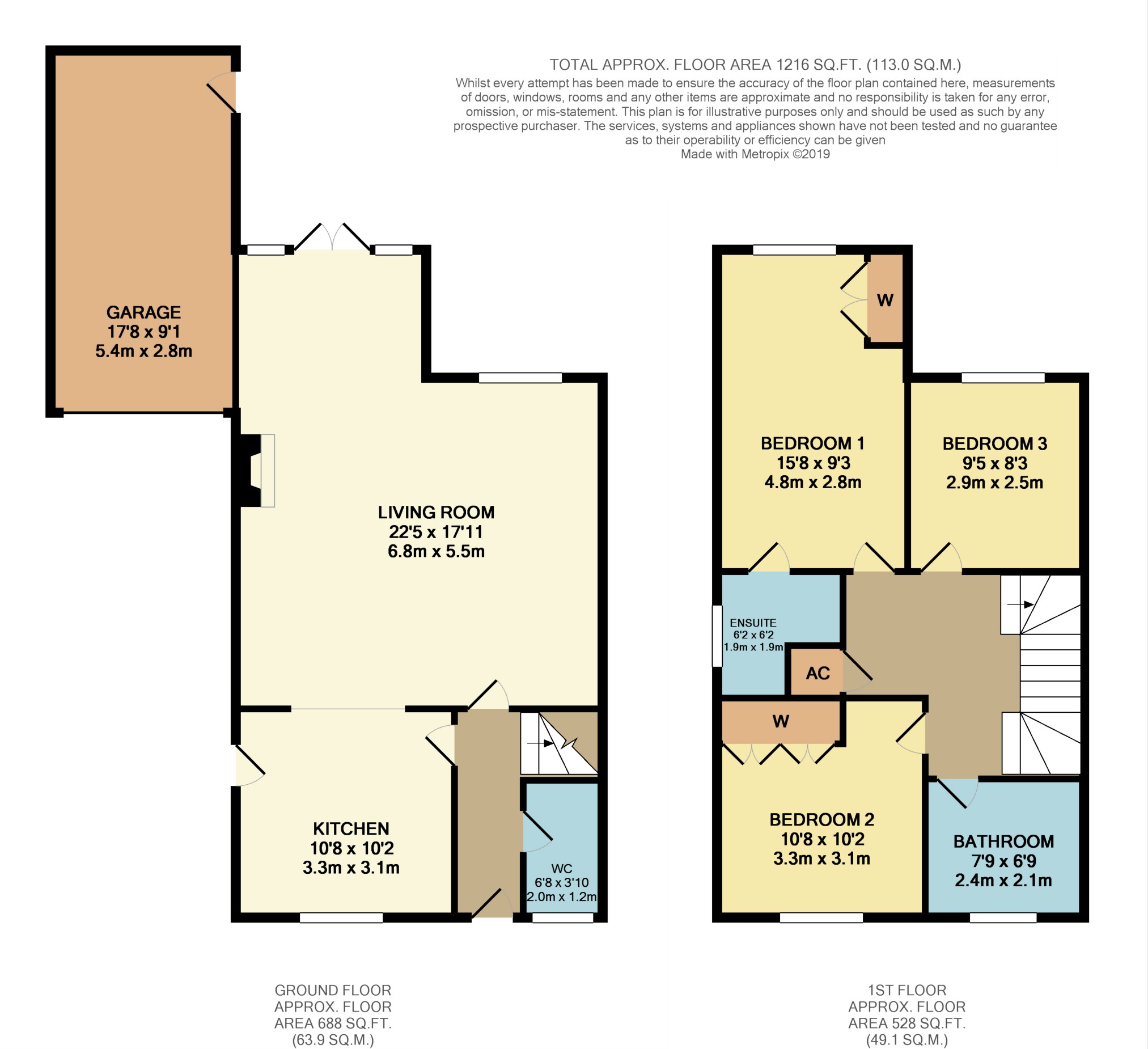 3 Bedrooms Detached house for sale in Eleanors Close, Ware, Herts SG12