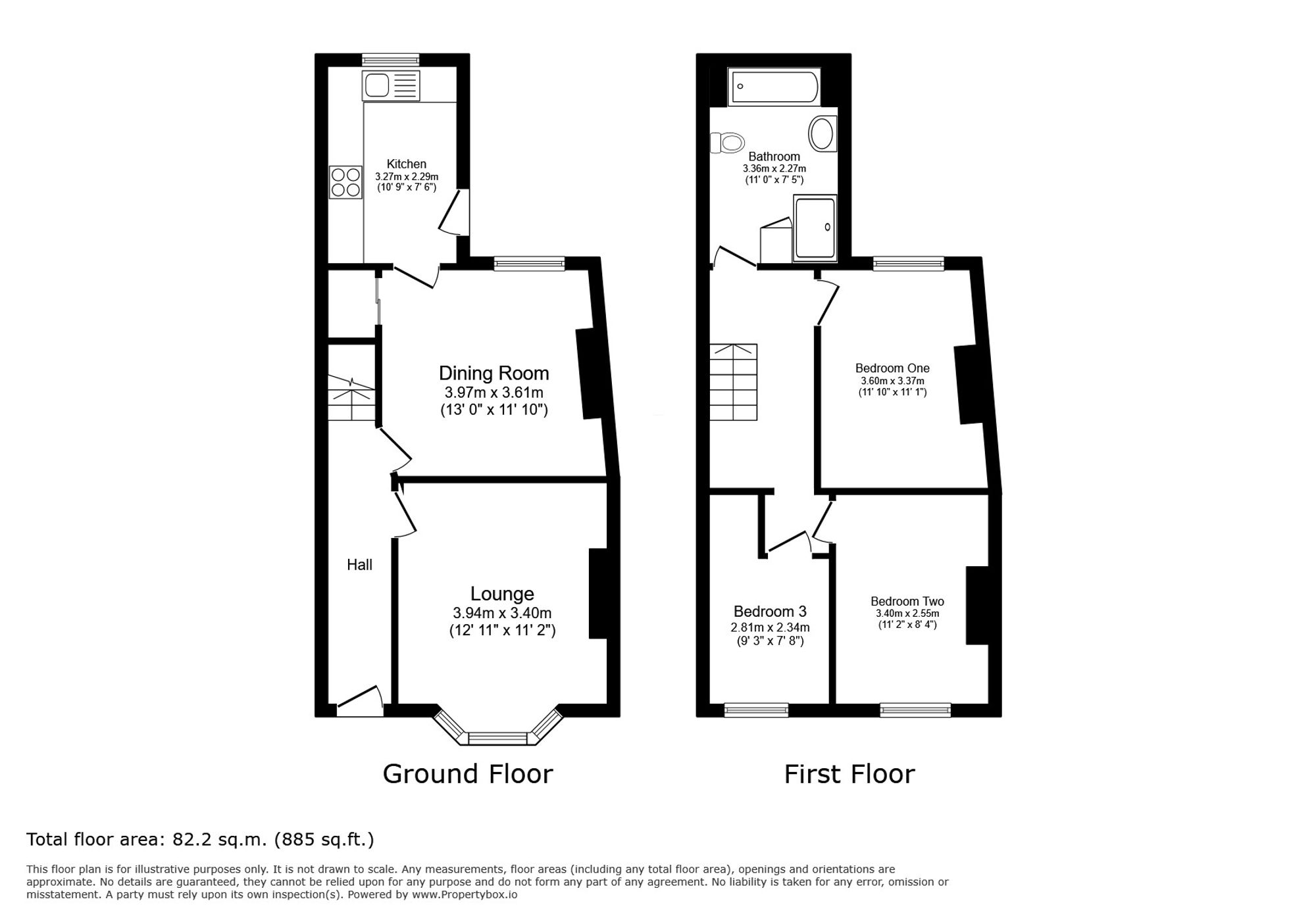 12 Wern Crescent, Colwyn Bay floorplan