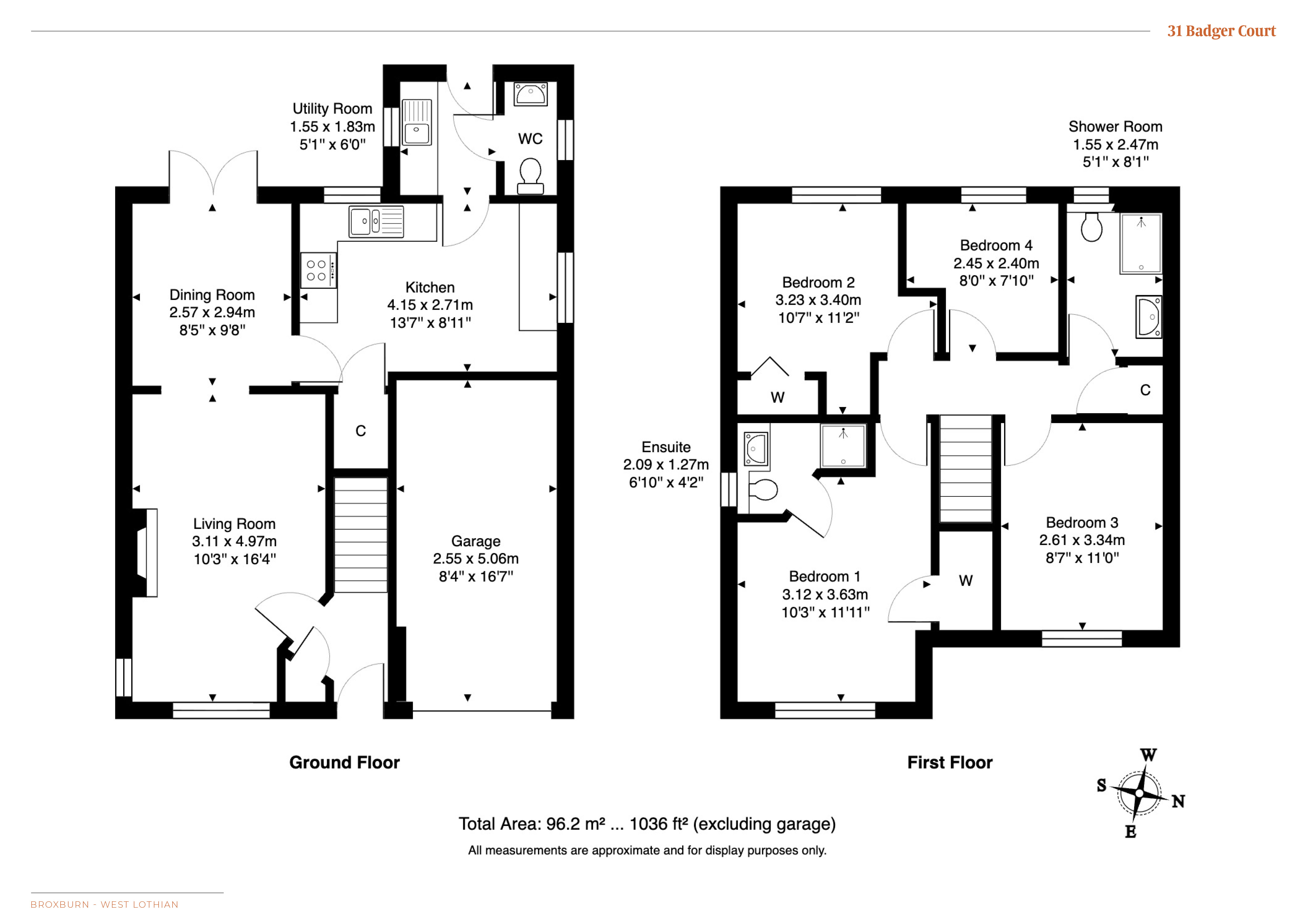 31, Badger Court, Broxburn floorplan
