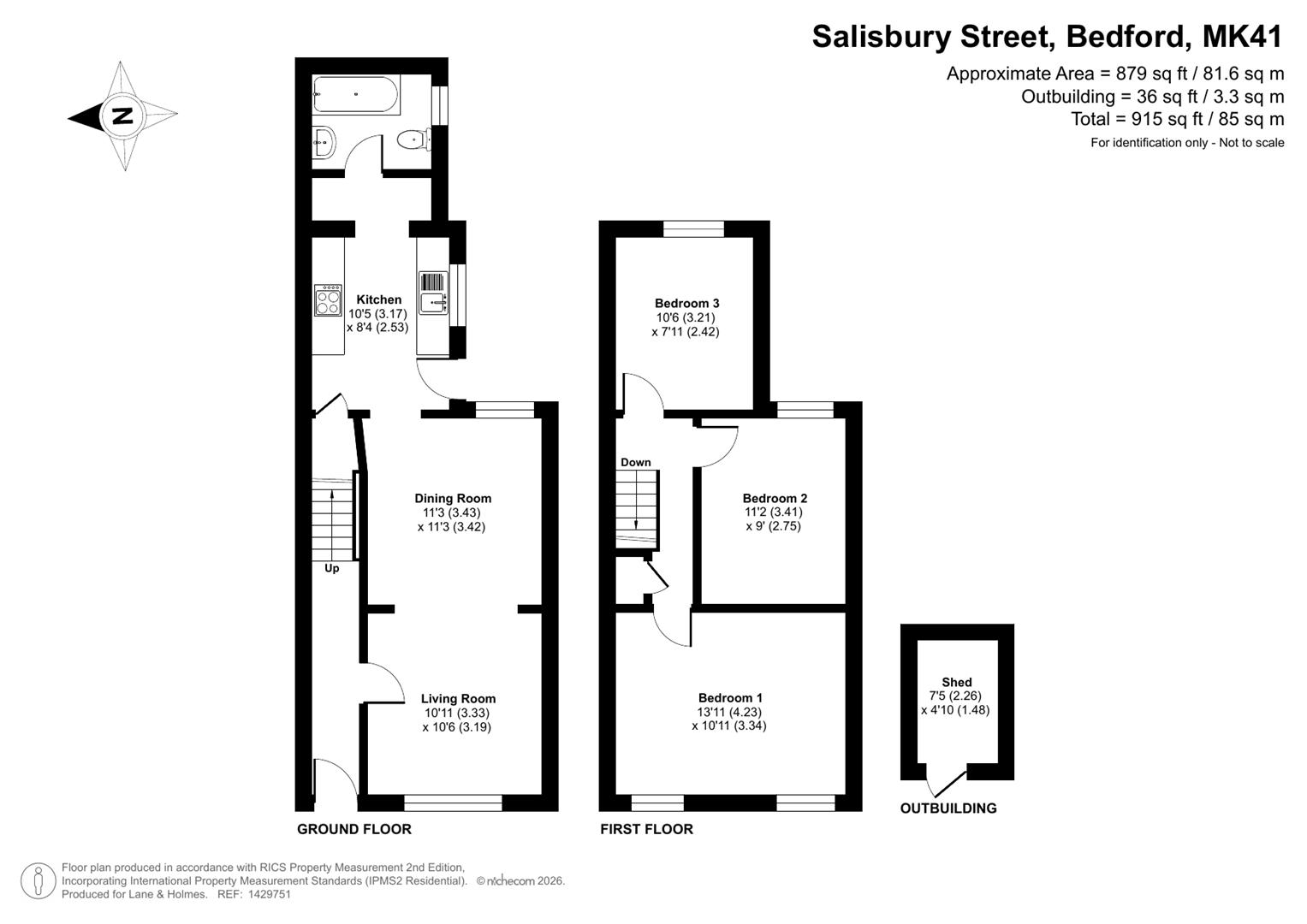 6, Salisbury Street, Bedford floorplan
