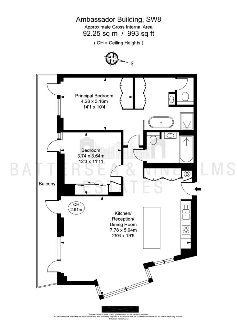 Ambassador Building, Embassy Gardens floorplan