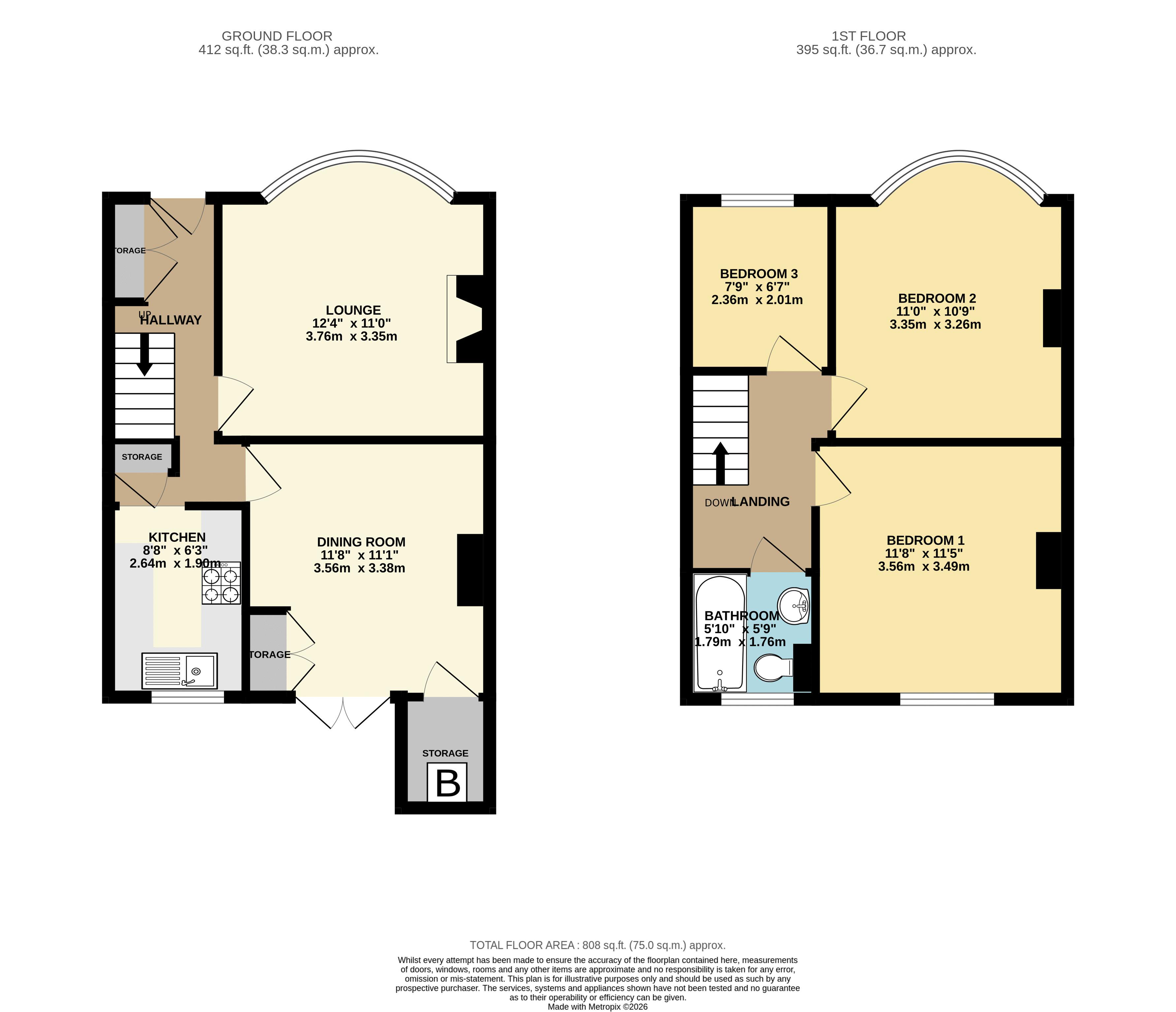 55, Edna Road, Maidstone floorplan