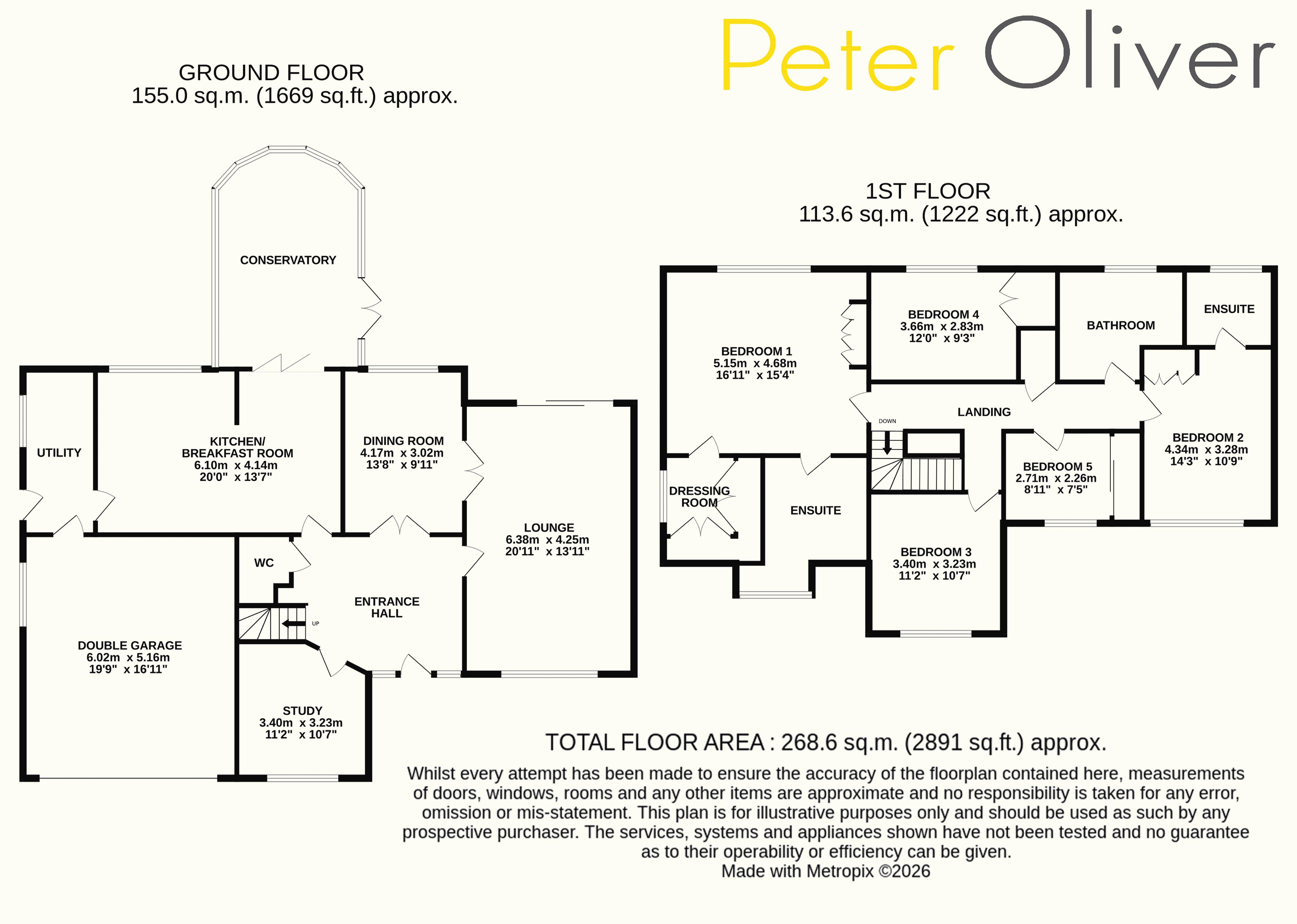 7, Forest Park, Maresfield floorplan