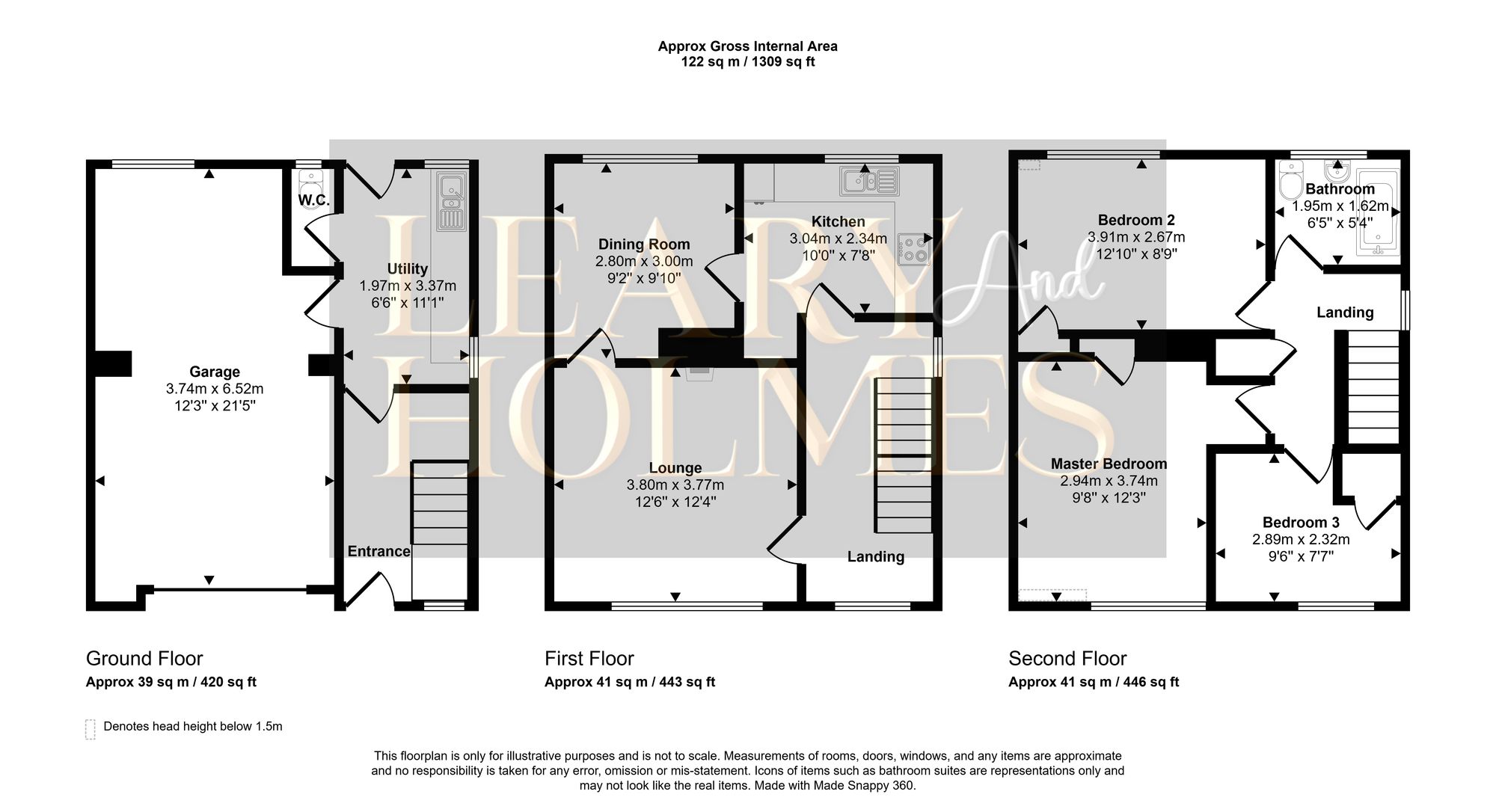 2 Witham Green, Jarrow floorplan