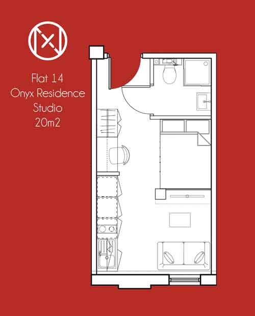 0 Bedrooms Studio to rent in Onyx Residence, 111 St Mary's Road, Sheffield S2