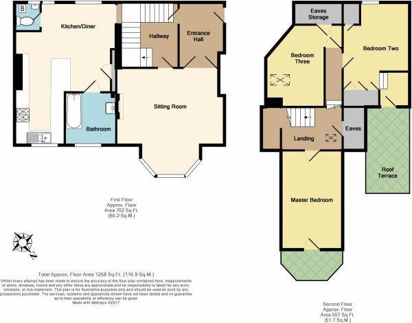 Flat 2 Lee House, 11, Walmer Castle Road, Kent floorplan