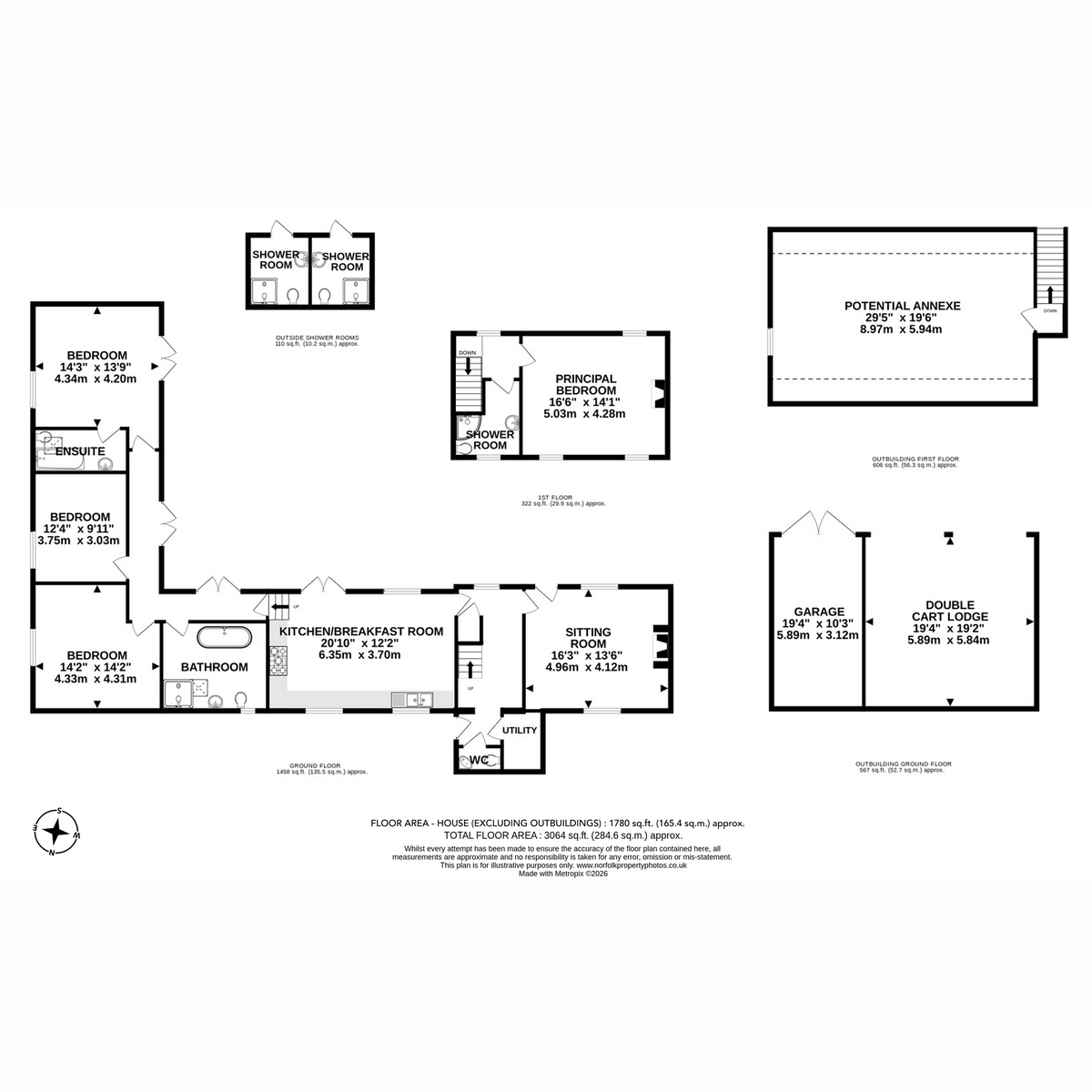 Gunners Farm, East Ruston Road, North Walsham floorplan
