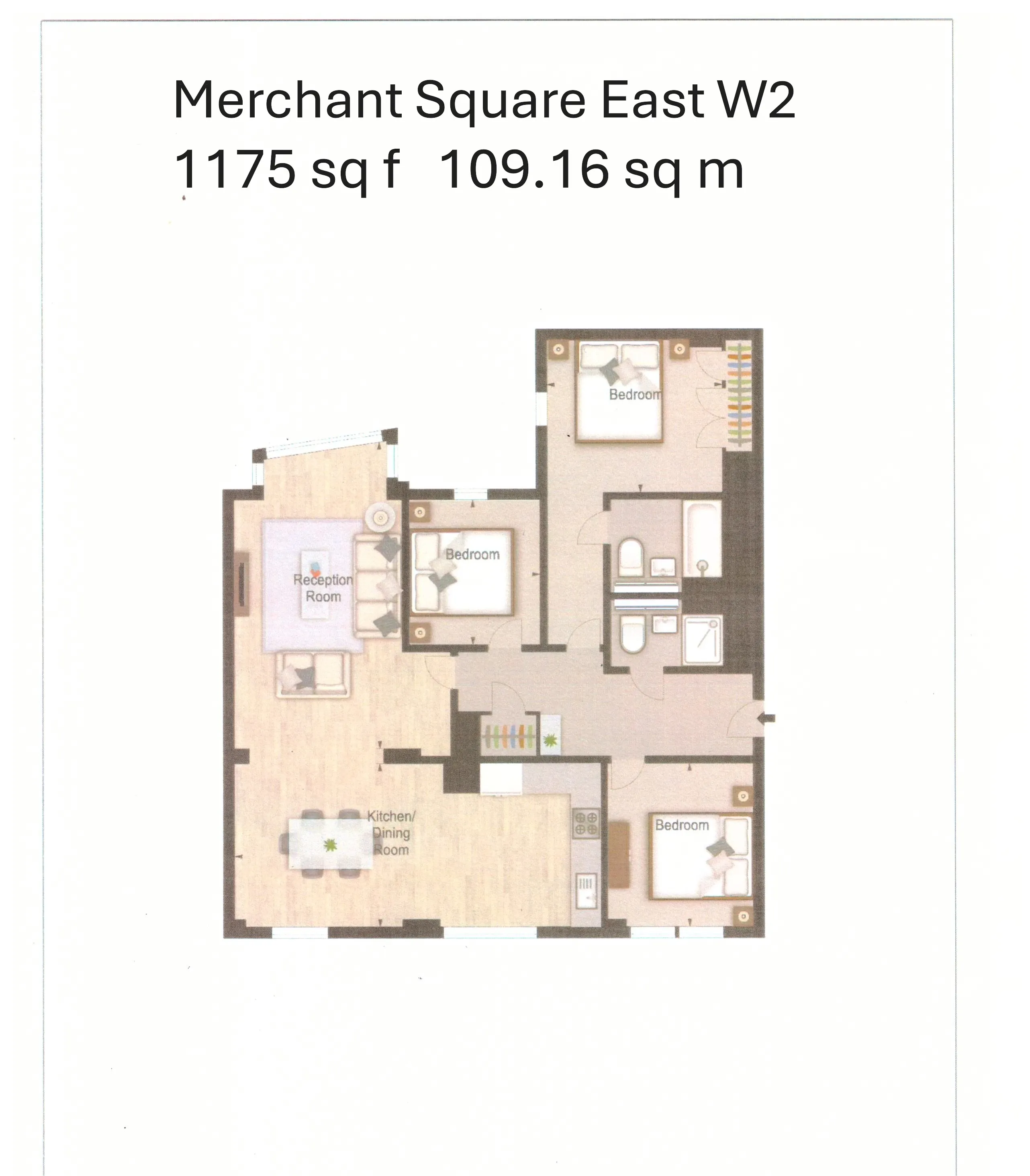 Merchant Square East, Merchant Square East, London floorplan