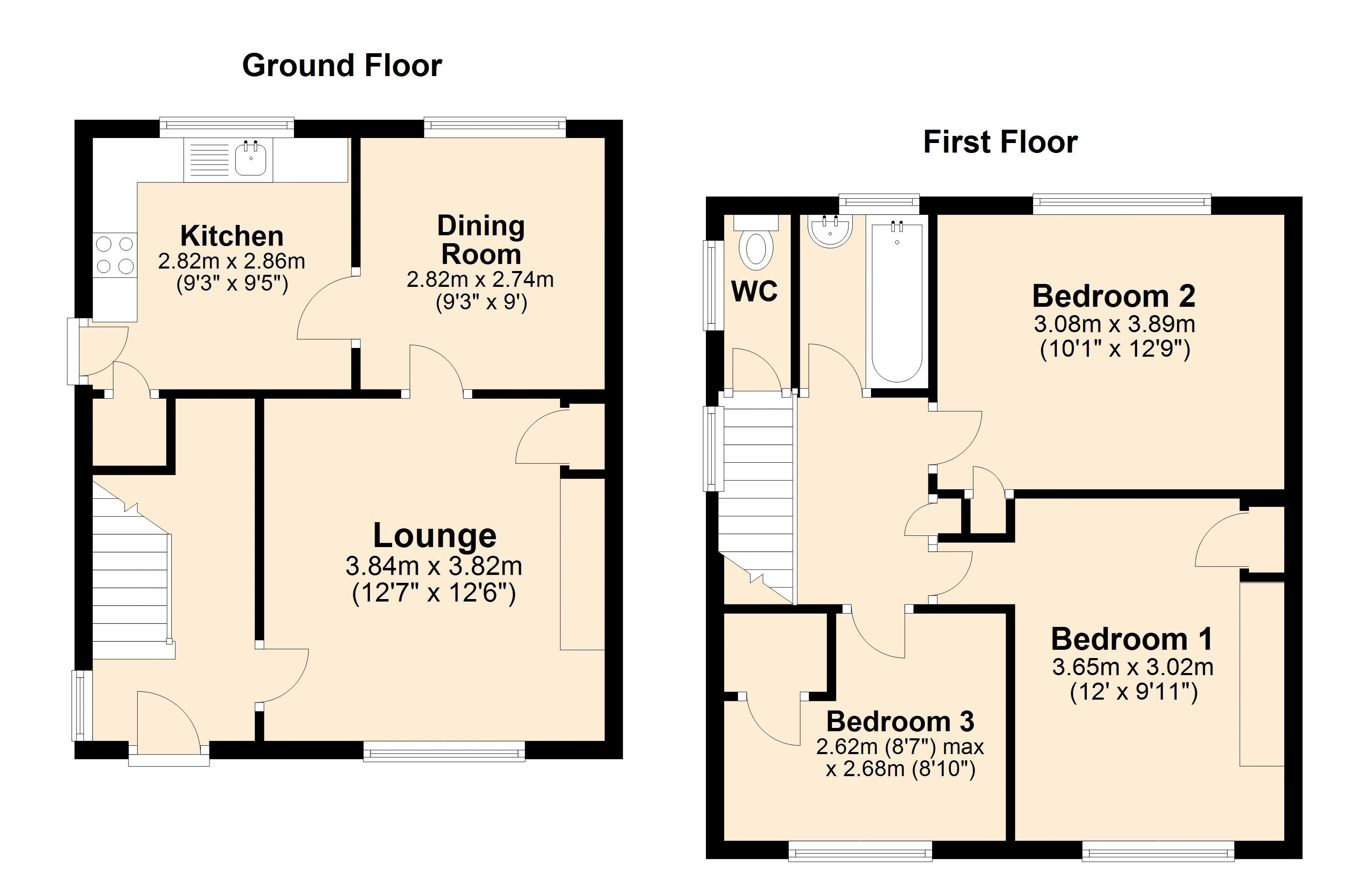 16, Barkwood Road, Rowlands Gill floorplan