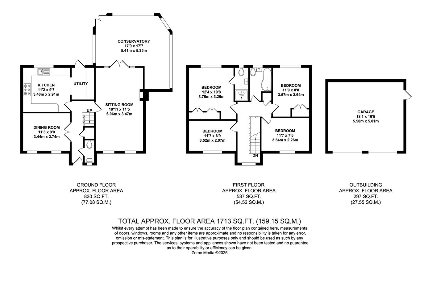 18, Chestnut Close, Kings Hill floorplan