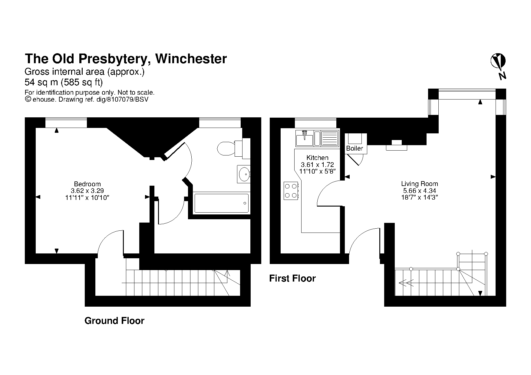 Flat 2  The Old Presbytery, 29A, Jewry Street, Hampshire floorplan