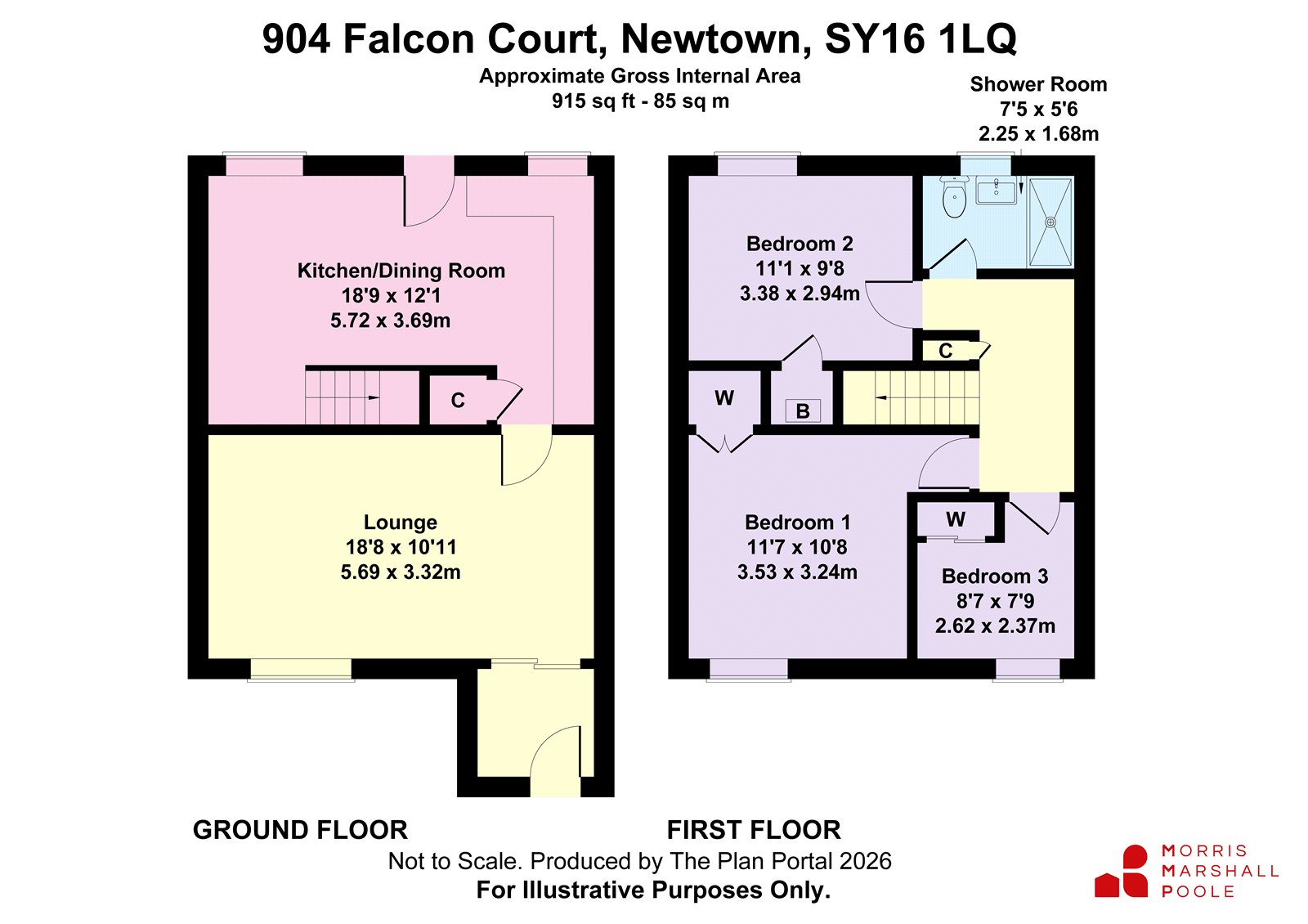 904, Falcon Court, Powys floorplan