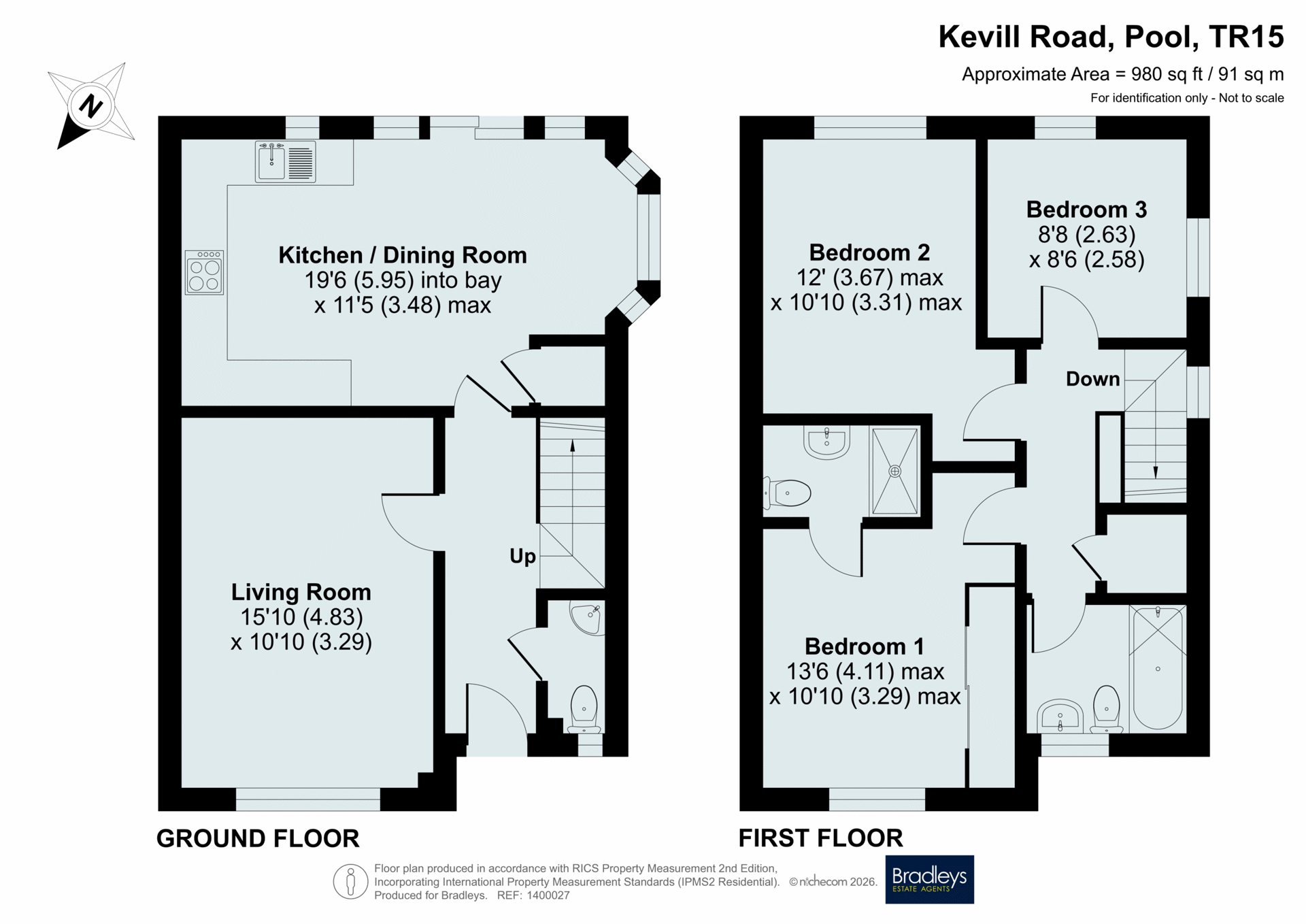 24, Kevill Road, Redruth floorplan