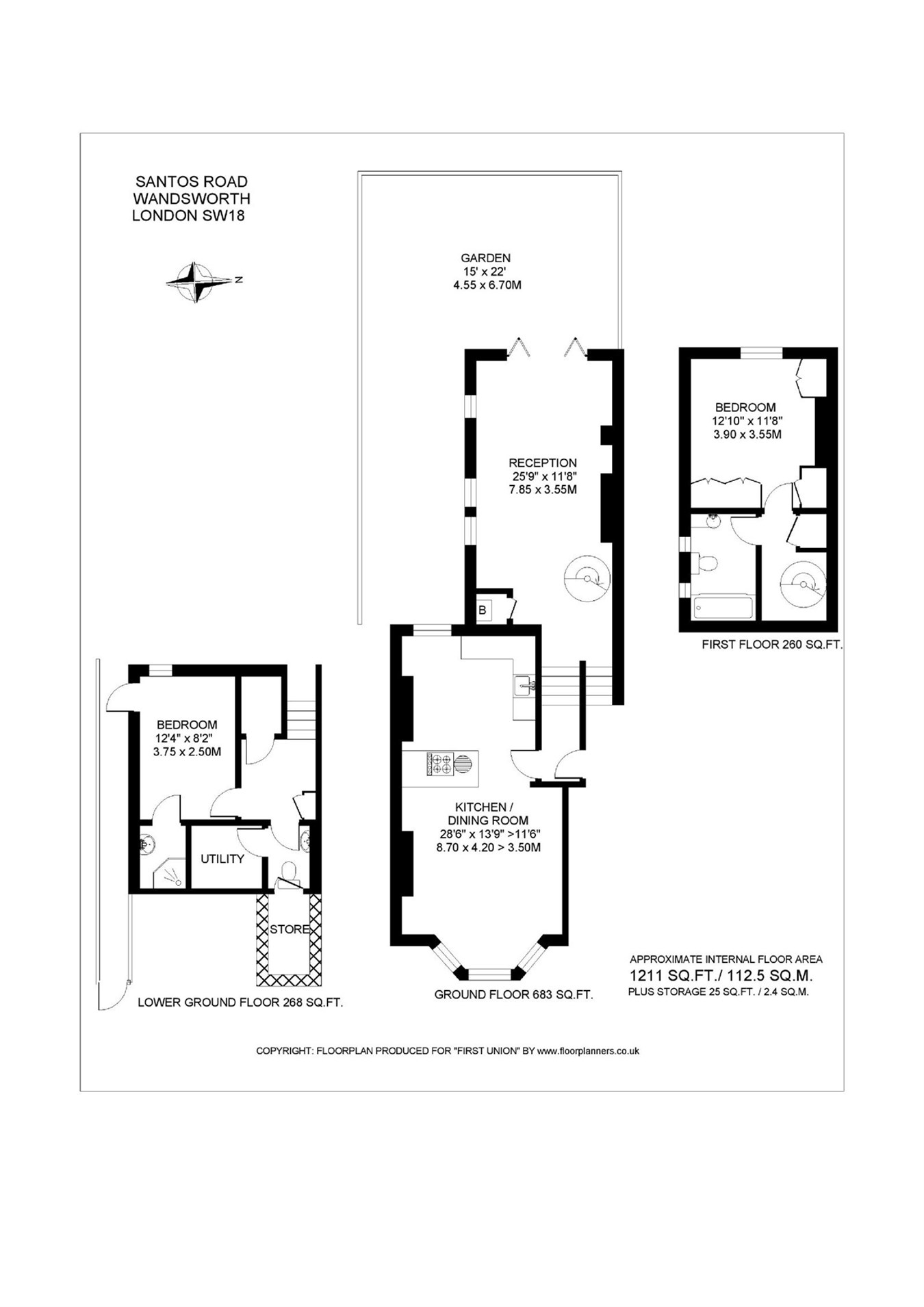 2 Bedrooms  to rent in Santos Road, Santos Road, Wandsworth SW18